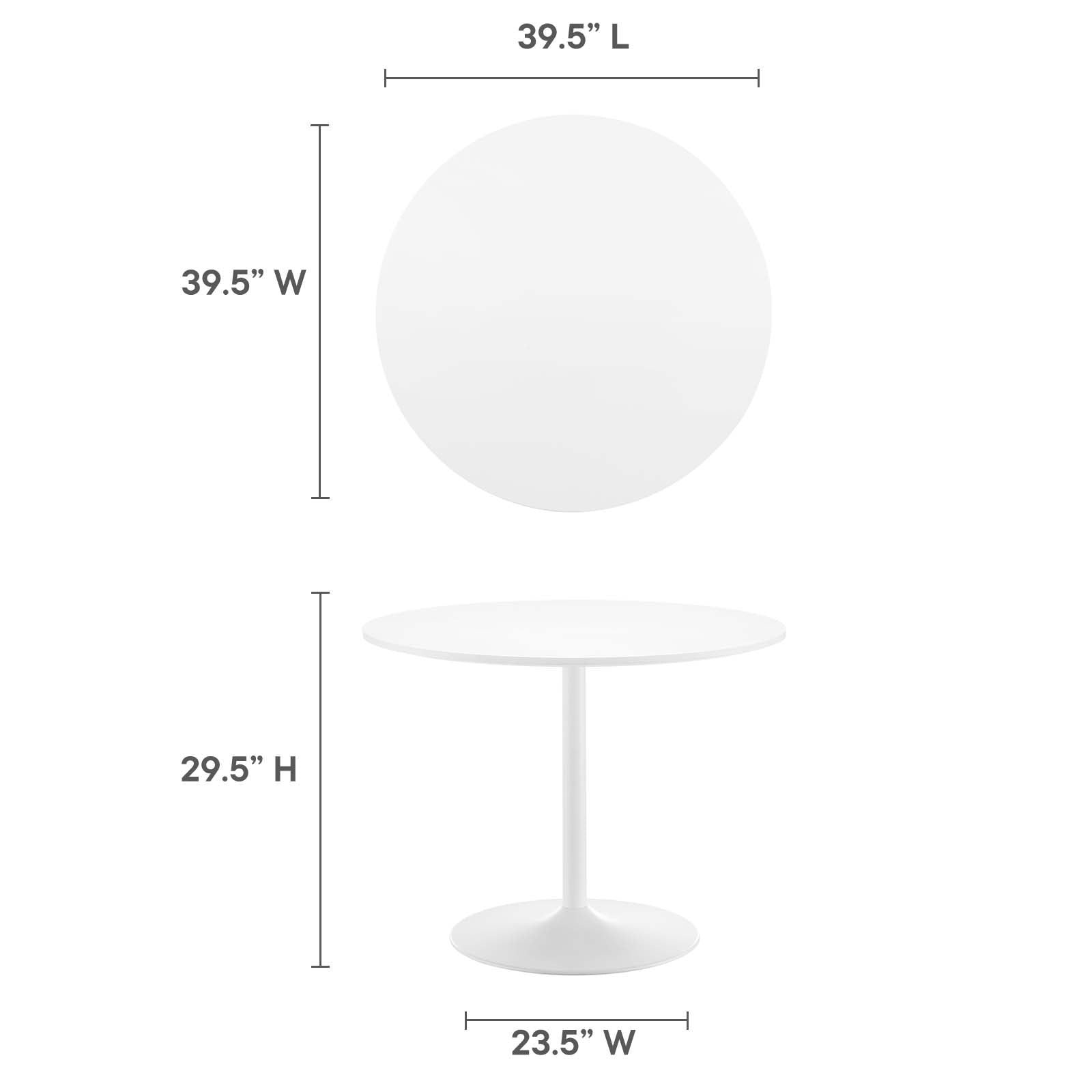 Amuse 40" Dining Table - East Shore Modern Home Furnishings