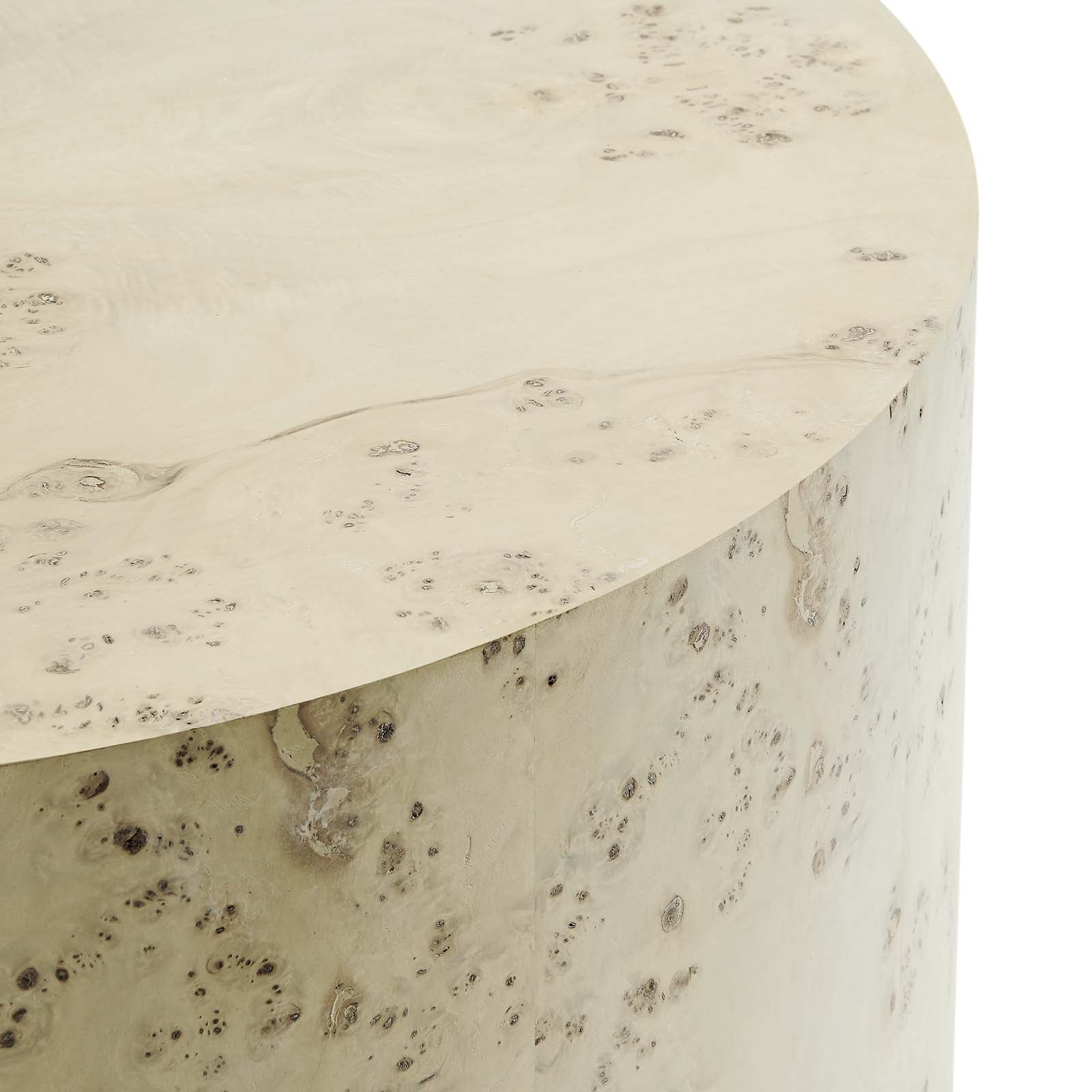 Cosmos 35" Round Burl Wood Coffee Table - East Shore Modern Home Furnishings