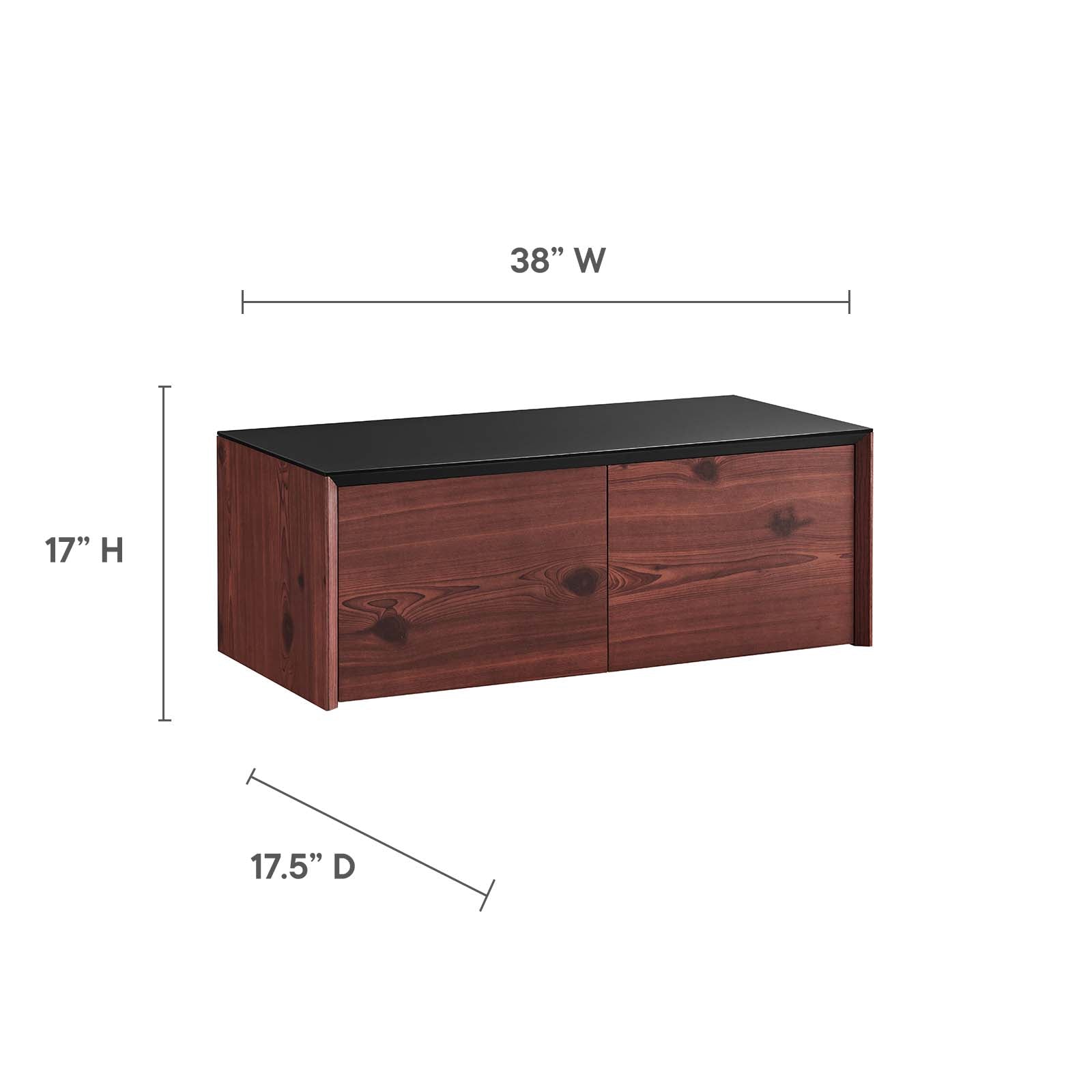 Kinetic 49" Wall-Mount Office Desk With Cabinet and Shelf - East Shore Modern Home Furnishings