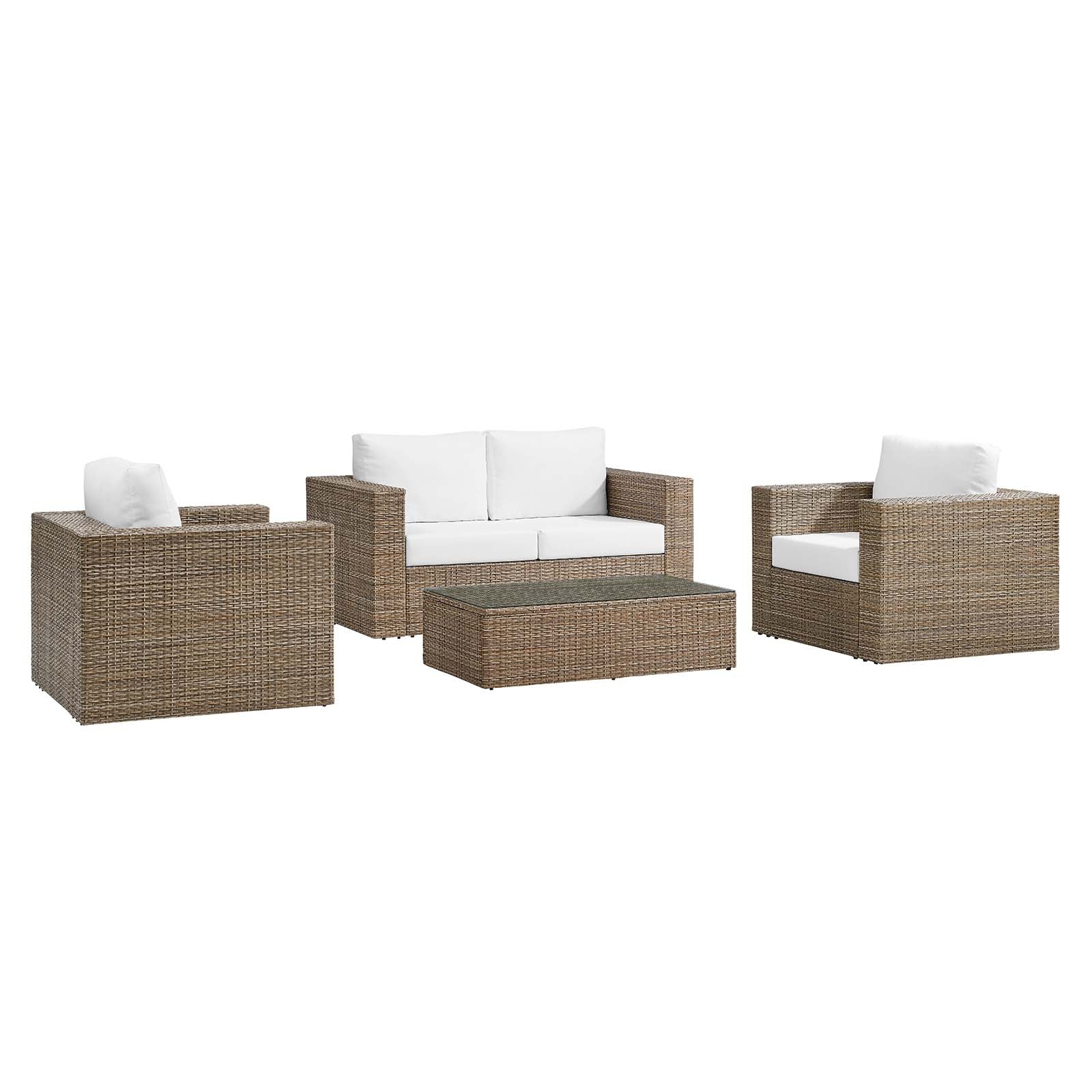 Convene Outdoor Patio Outdoor Patio 4-Piece Furniture Set - East Shore Modern Home Furnishings