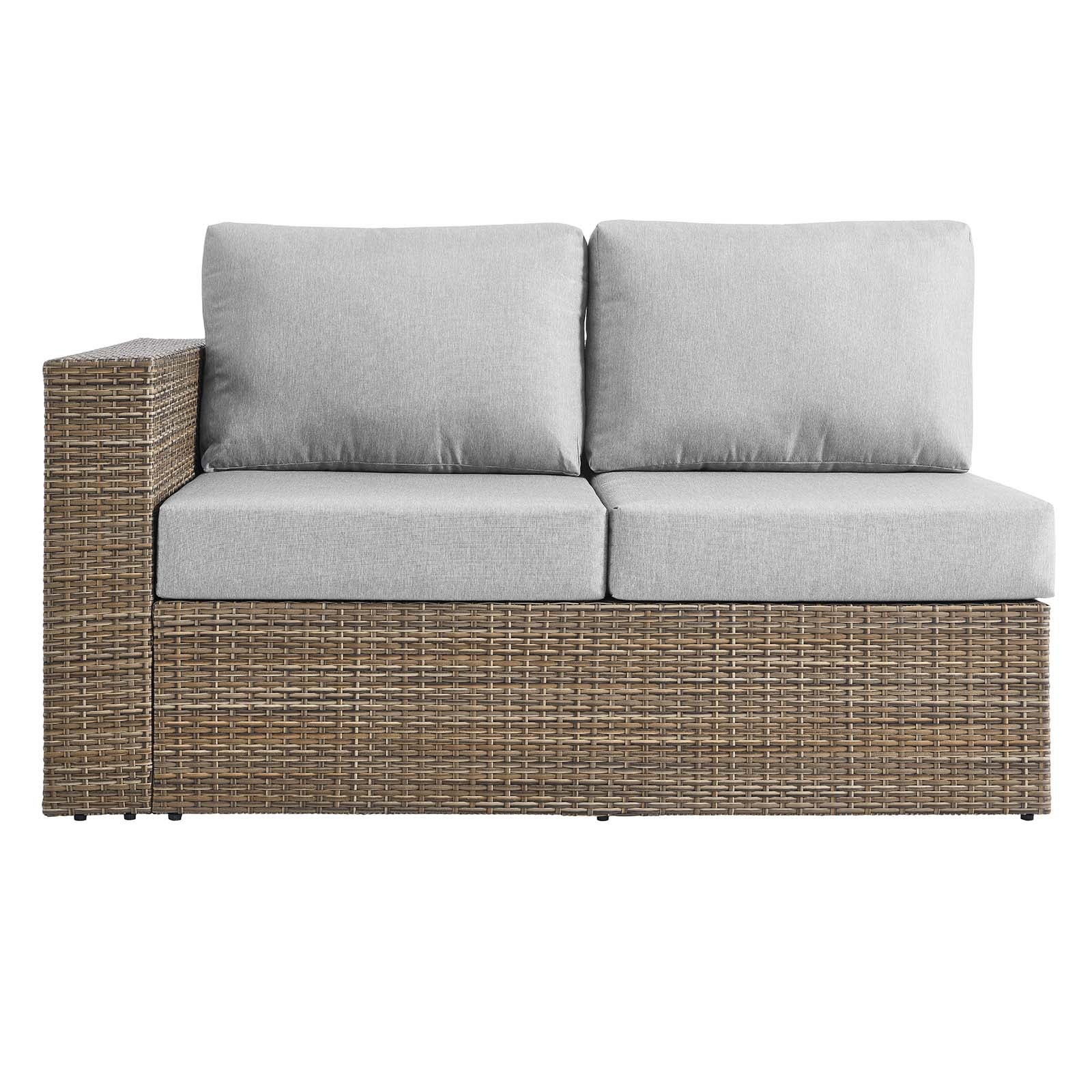 Convene Outdoor Patio Outdoor Patio Sectional Sofa and Ottoman Set - East Shore Modern Home Furnishings