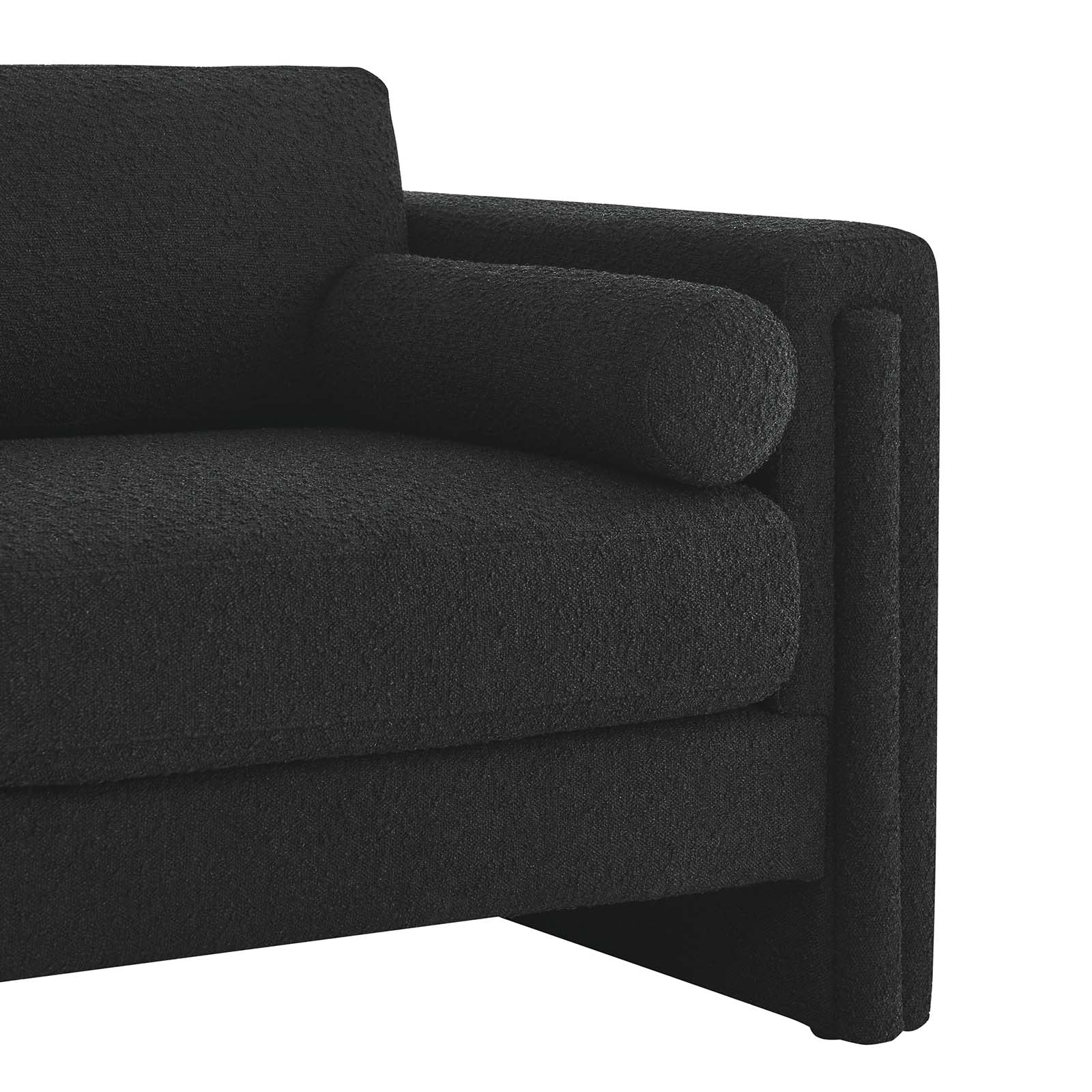 Visible Boucle Fabric Loveseat - East Shore Modern Home Furnishings