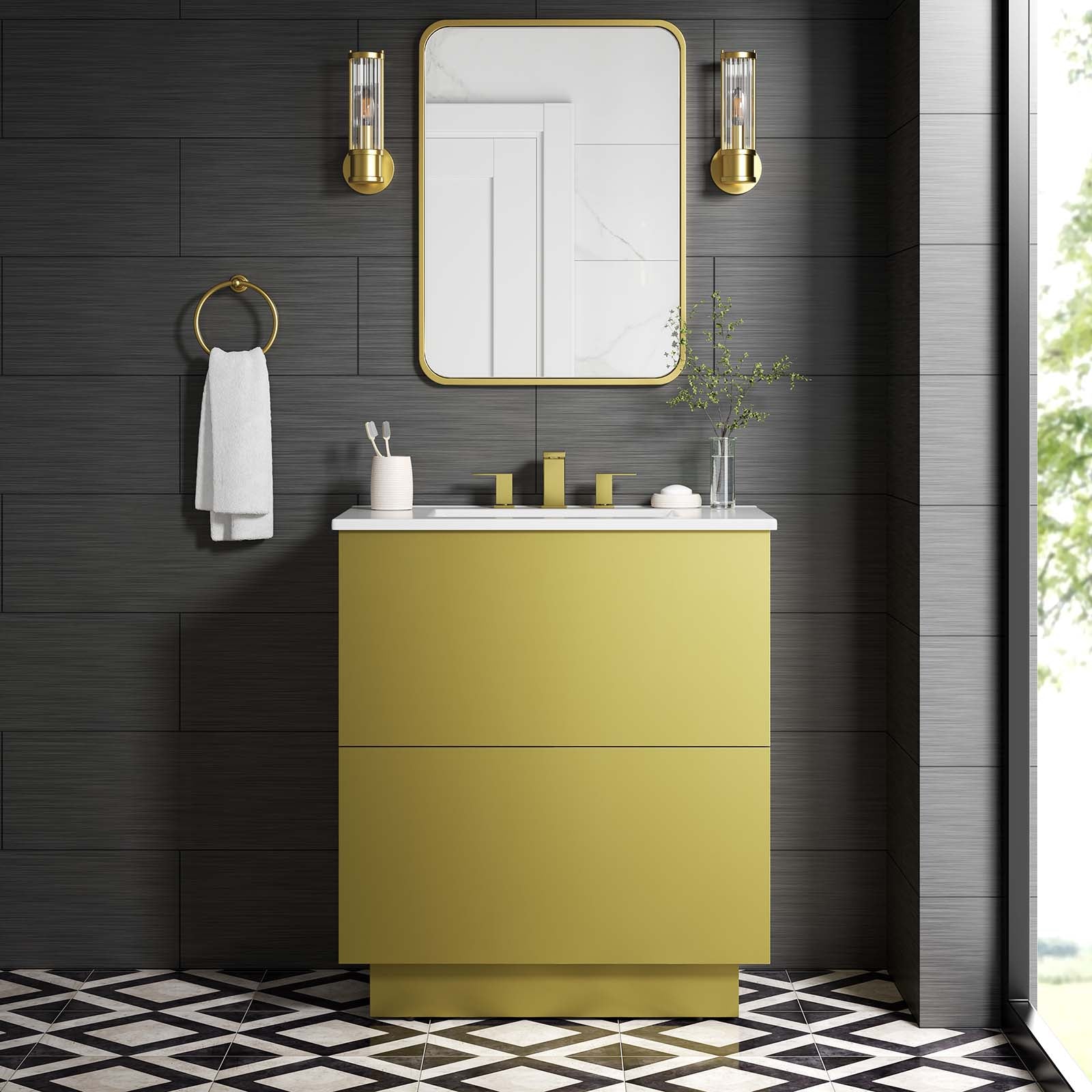 Quantum 30" Bathroom Vanity - East Shore Modern Home Furnishings