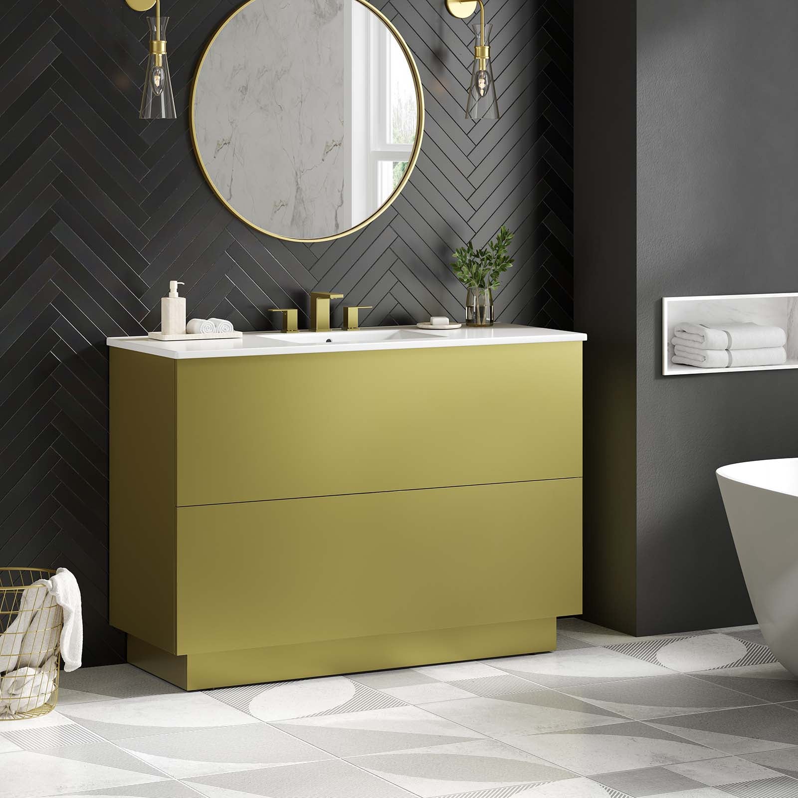 Quantum 48" Single Sink Bathroom Vanity - East Shore Modern Home Furnishings