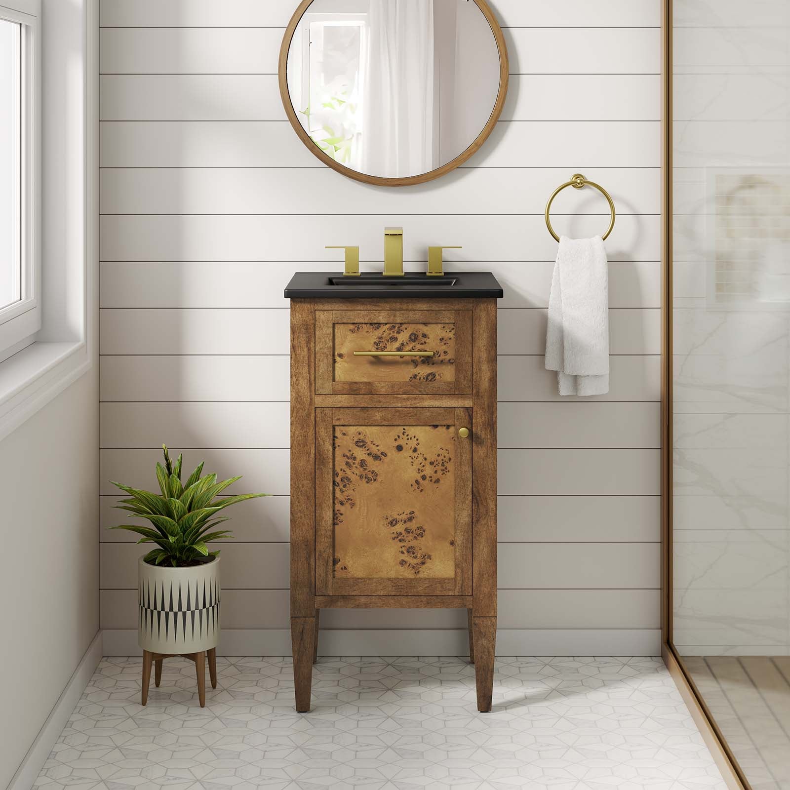 One - Elysian 18" Wood Bathroom Vanity