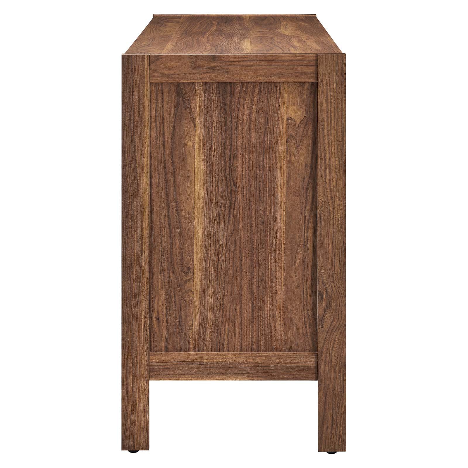 Capri 65" Wood Grain Sideboard Storage Cabinet - East Shore Modern Home Furnishings