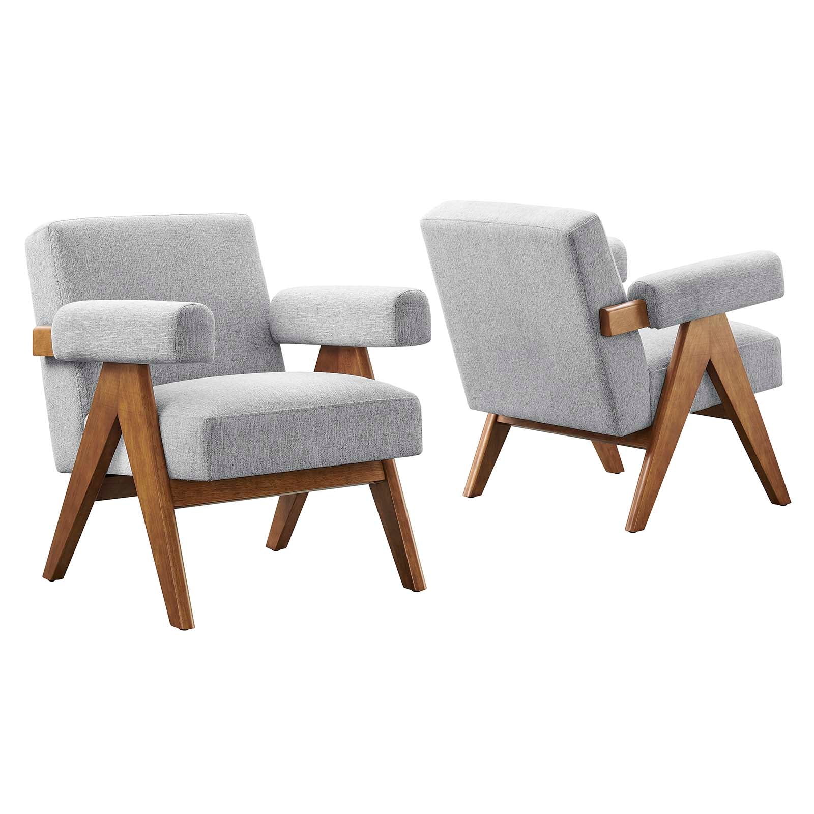 Lyra Fabric Armchair - Set of 2 - East Shore Modern Home Furnishings