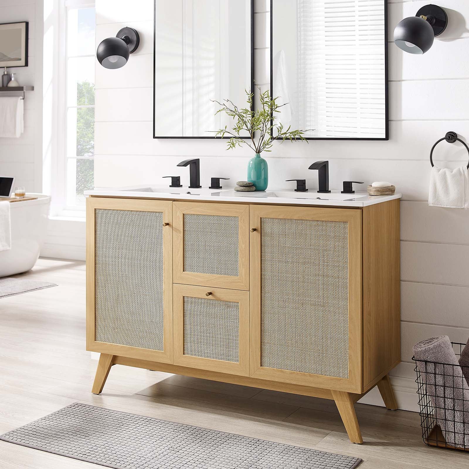 Soma 48" Double Sink Bathroom Vanity - East Shore Modern Home Furnishings