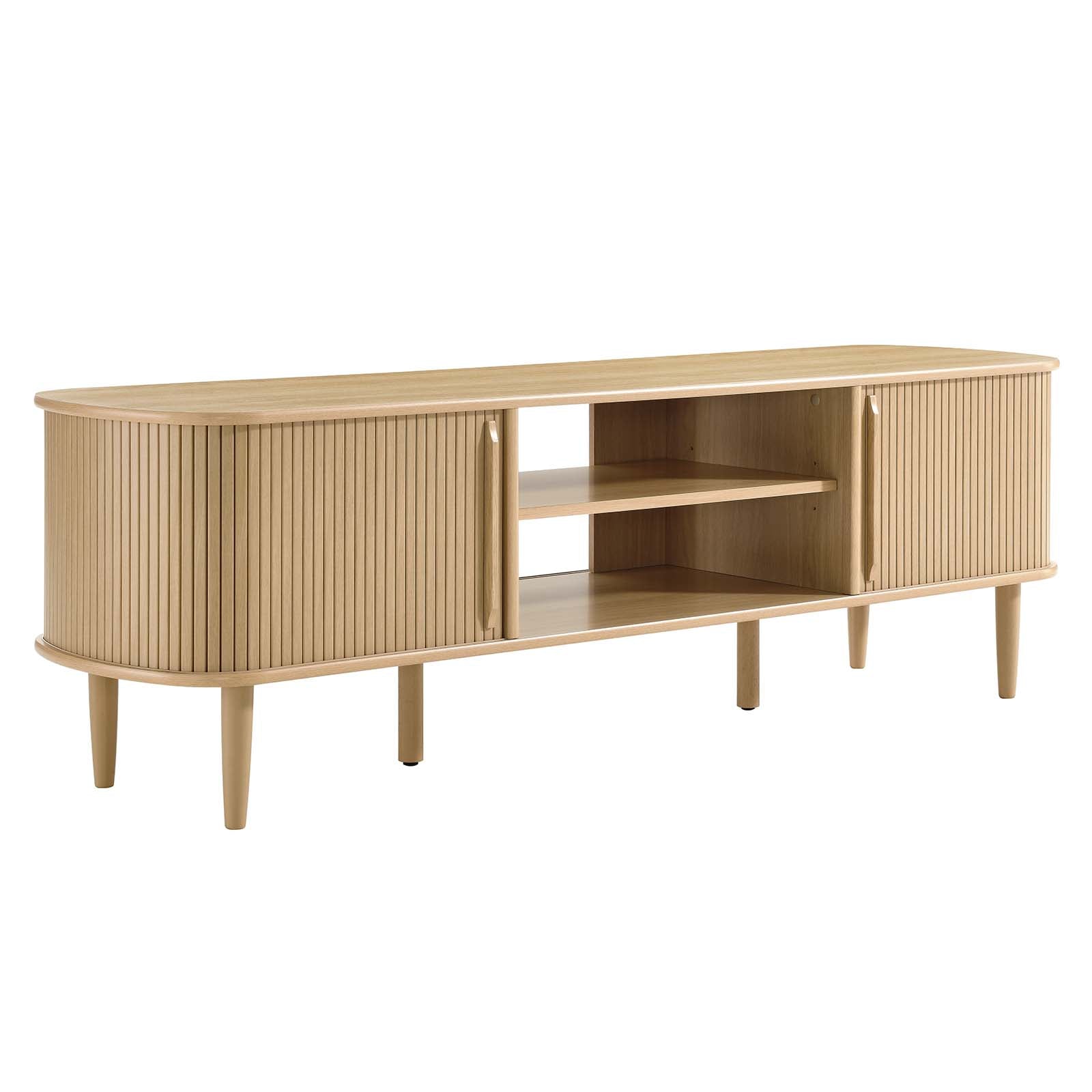 Contour 63" Wood TV Stand - East Shore Modern Home Furnishings