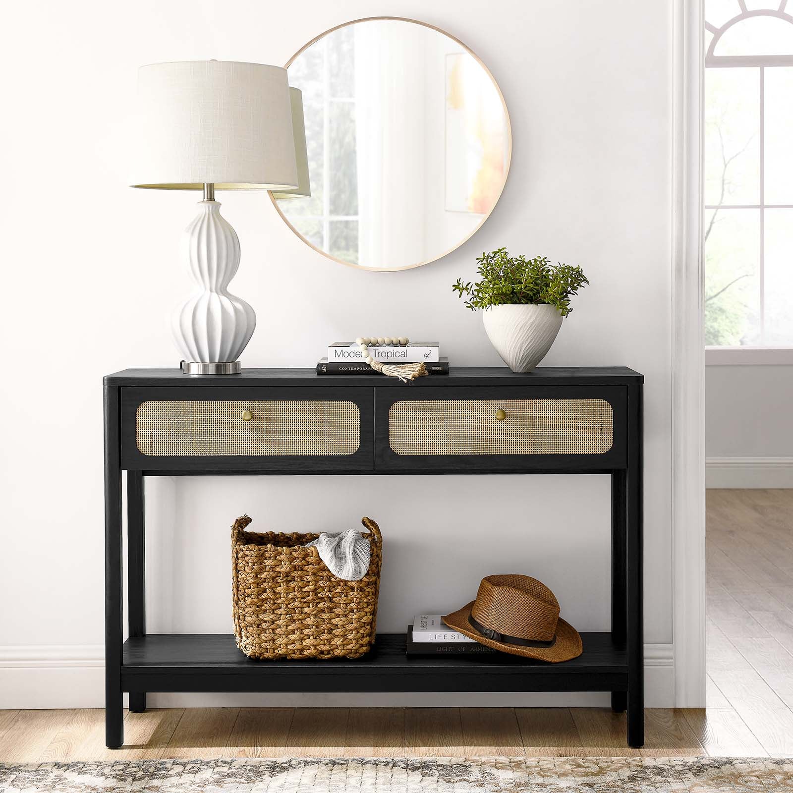 Chaucer Wood Entryway Console Table - East Shore Modern Home Furnishings