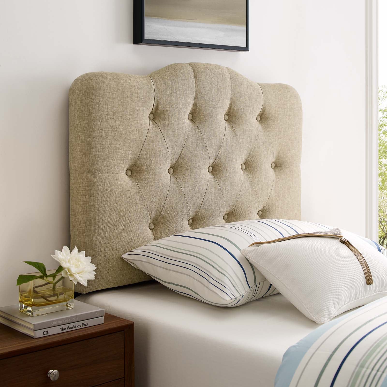 Annabel Twin Upholstered Fabric Headboard - East Shore Modern Home Furnishings