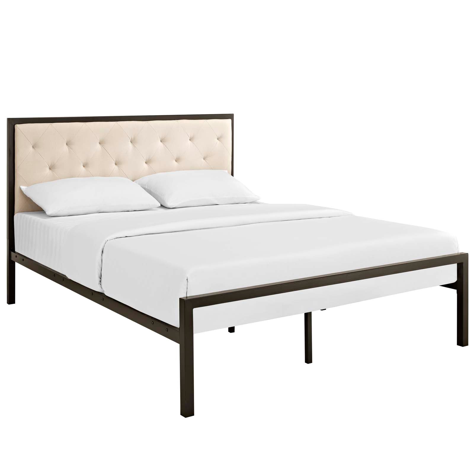 Mia Queen Fabric Bed - East Shore Modern Home Furnishings