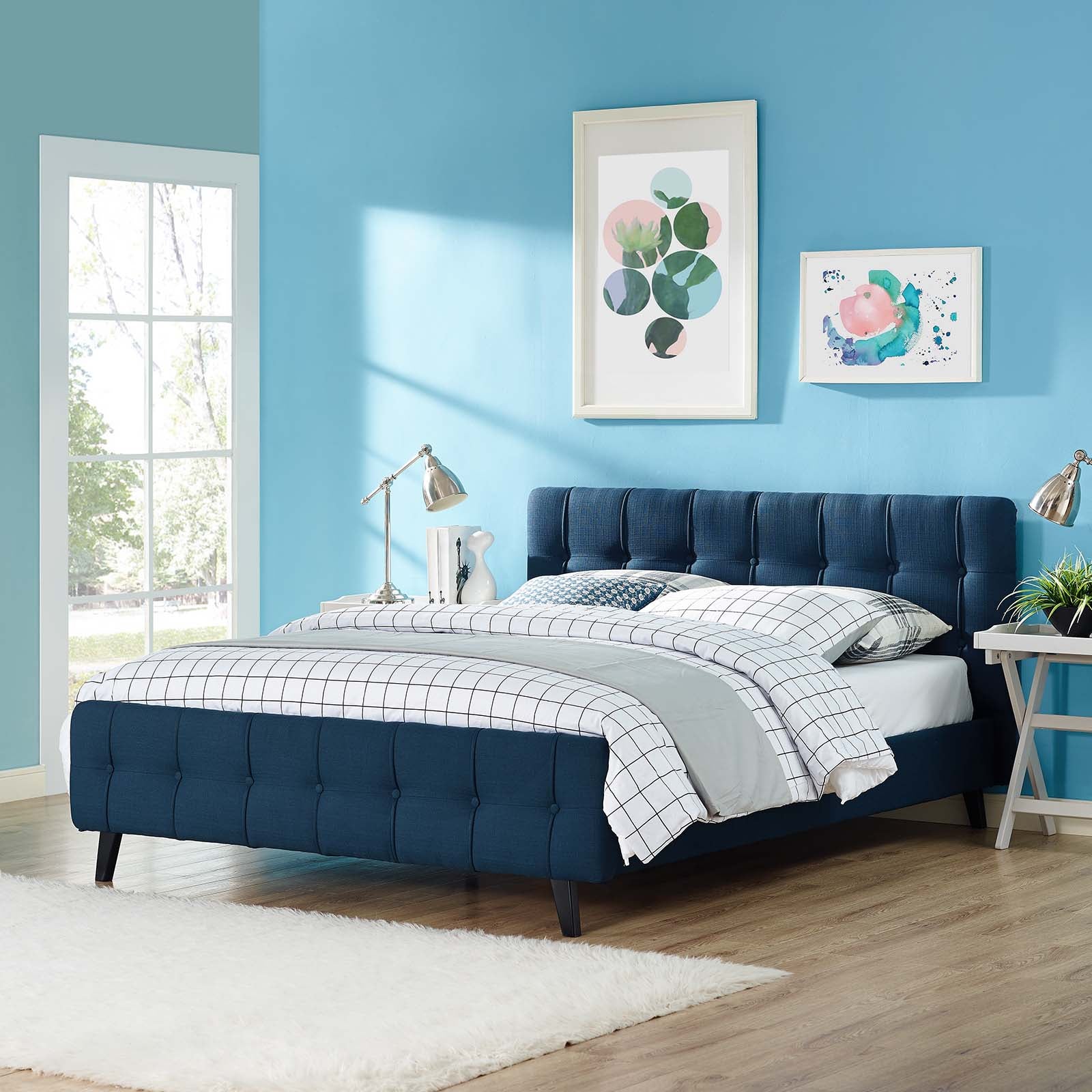 Ophelia Queen Fabric Bed - East Shore Modern Home Furnishings