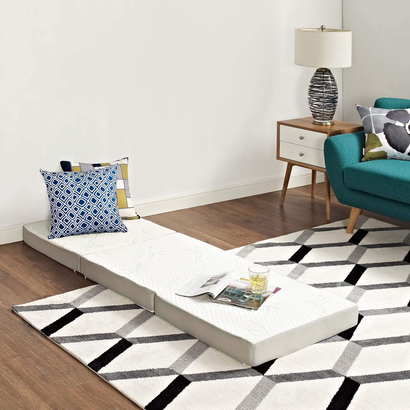 Relax 25 x 75 x 4 Tri-Fold Mattress Topper - East Shore Modern Home Furnishings