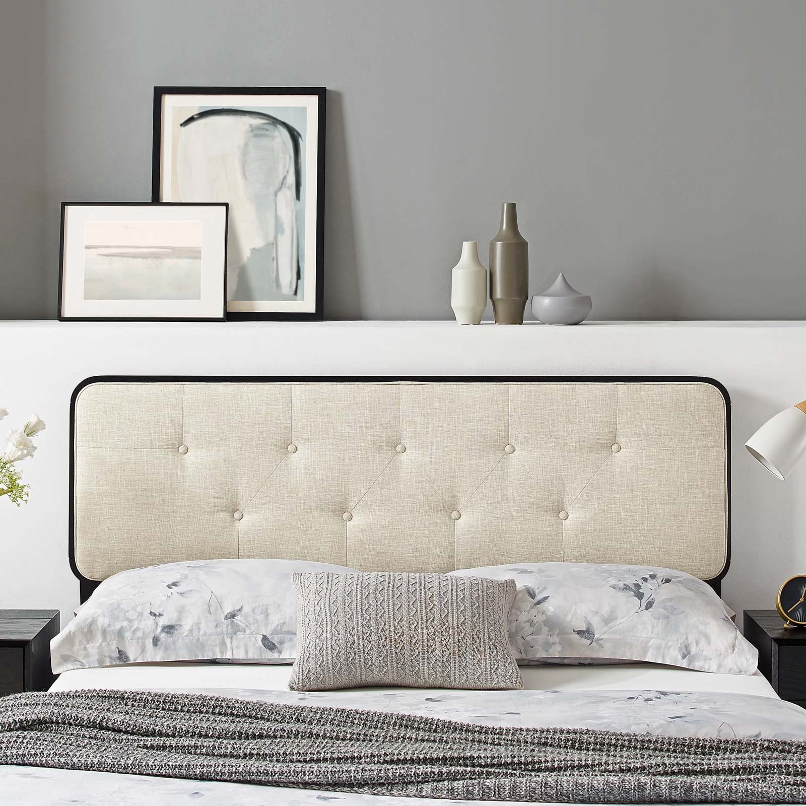 Collins Tufted Fabric and Wood Headboard - East Shore Modern Home Furnishings