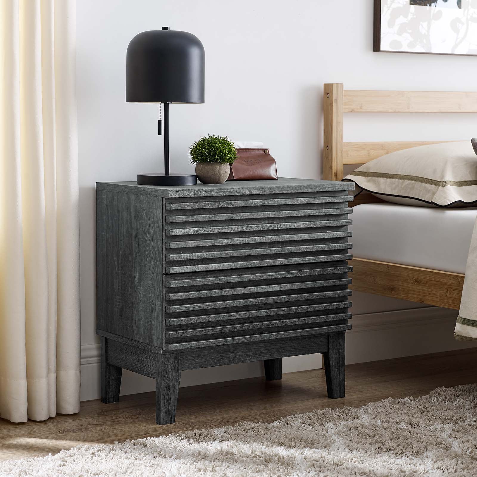 Render Two-Drawer Nightstand - East Shore Modern Home Furnishings