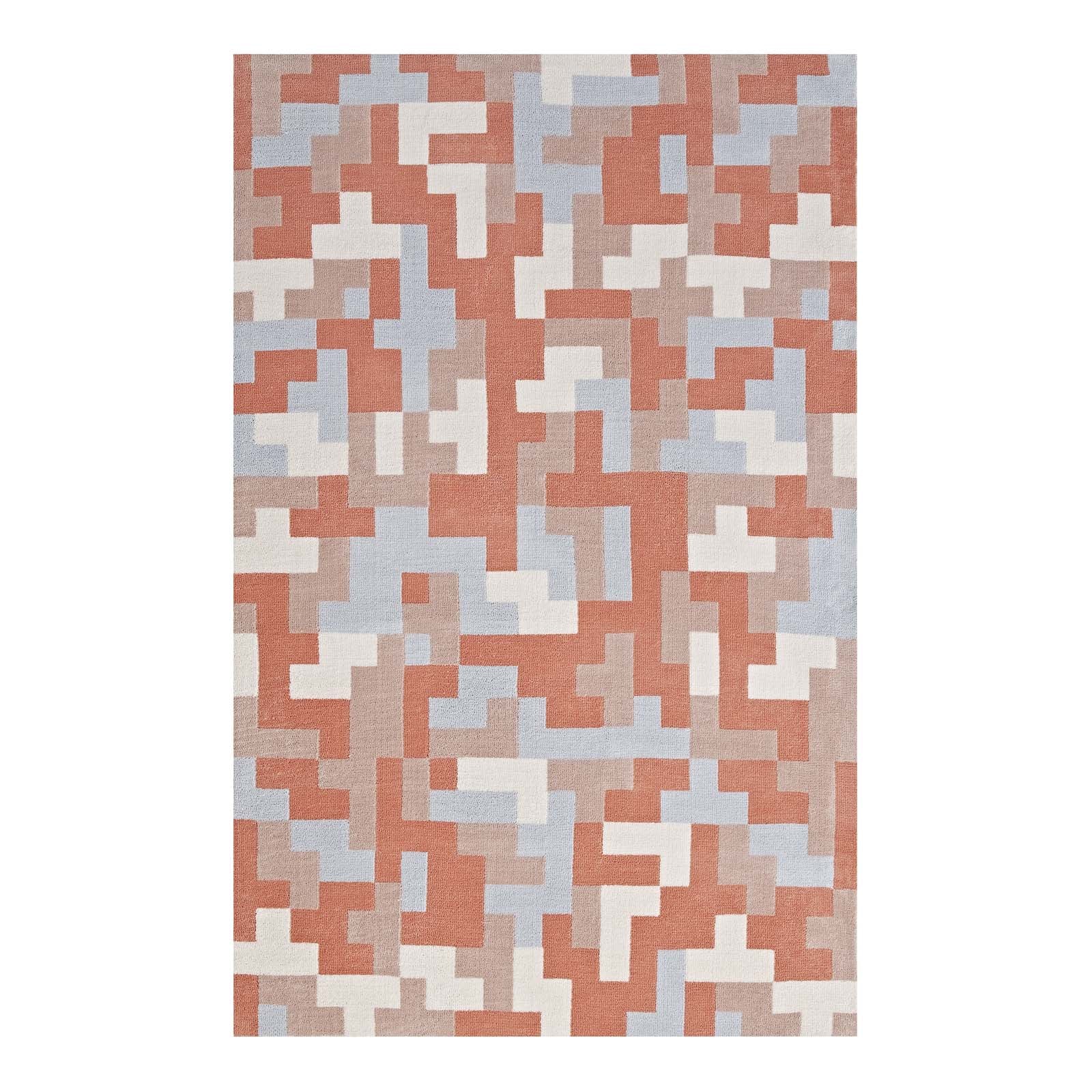 Andela Interlocking Block Mosaic Area Rug - East Shore Modern Home Furnishings