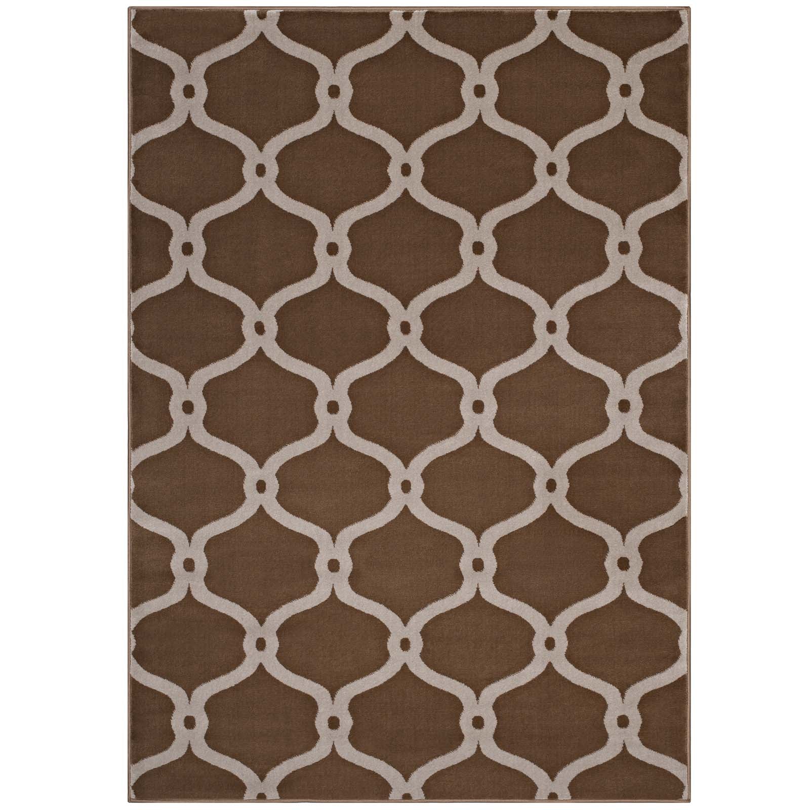 Beltara Chain Link Transitional Trellis Area Rug - East Shore Modern Home Furnishings