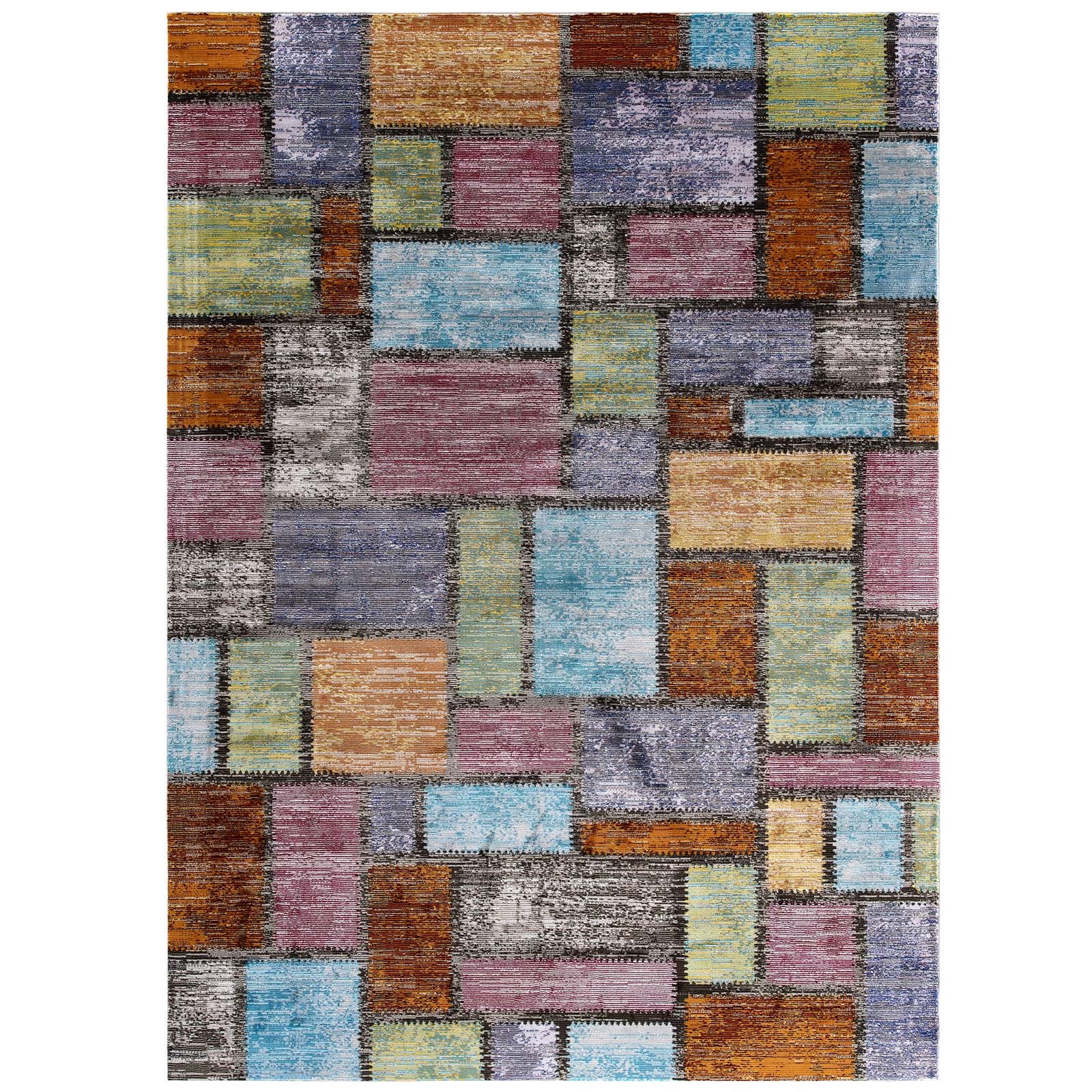 Success Nyssa Abstract Geometric Mosaic Area Rug - East Shore Modern Home Furnishings