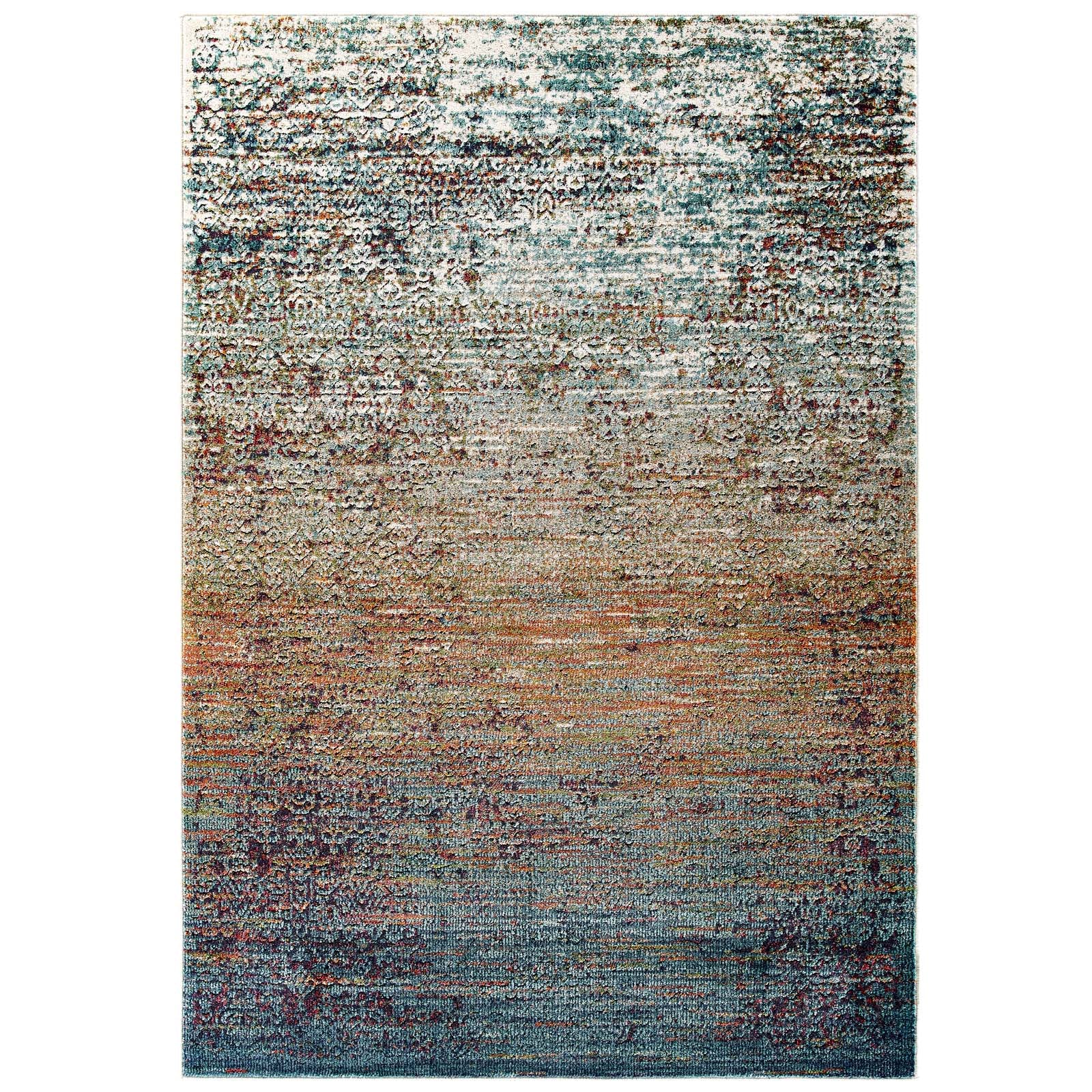 Tribute Jacinda Rustic Distressed Vintage Lattice Area Rug - East Shore Modern Home Furnishings
