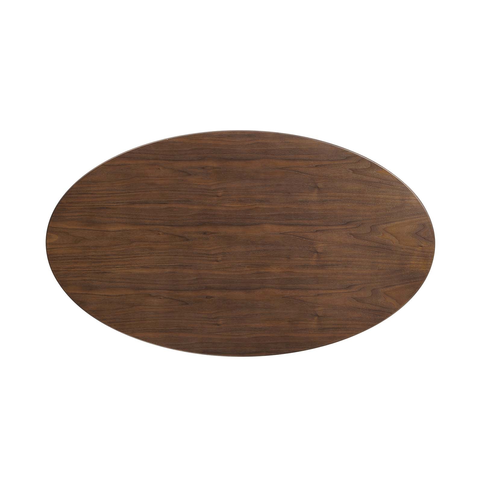 Lippa 48" Oval Walnut Dining Table