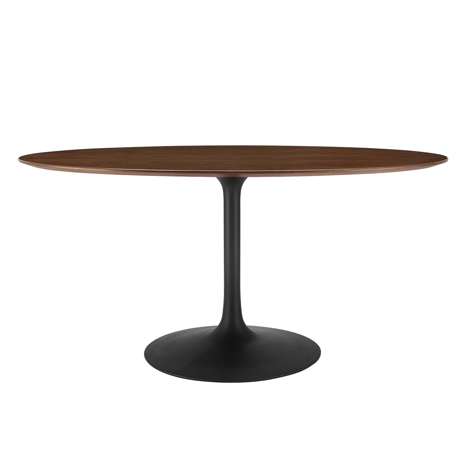 Lippa 60" Oval Walnut Dining Table