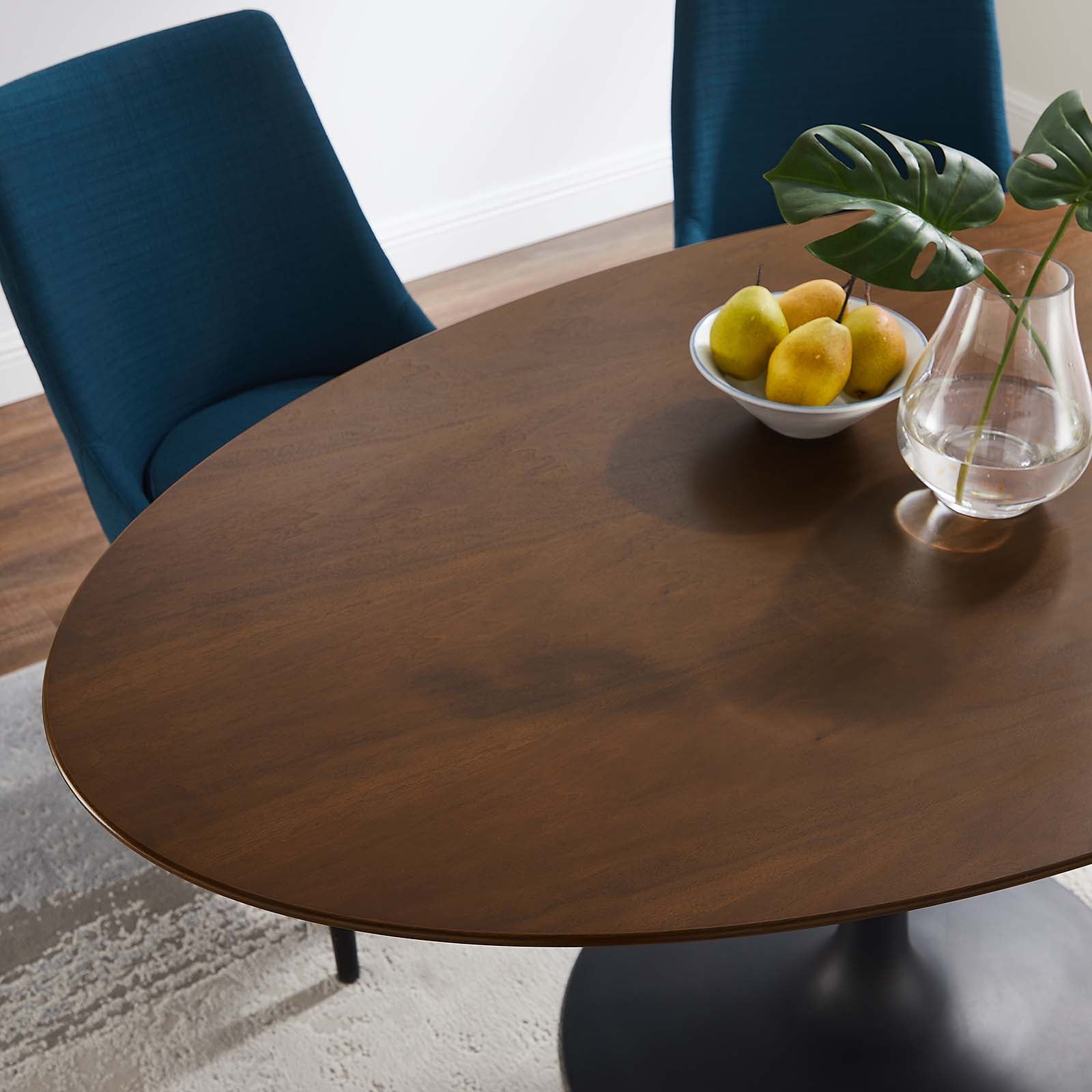 Lippa 60" Oval Walnut Dining Table