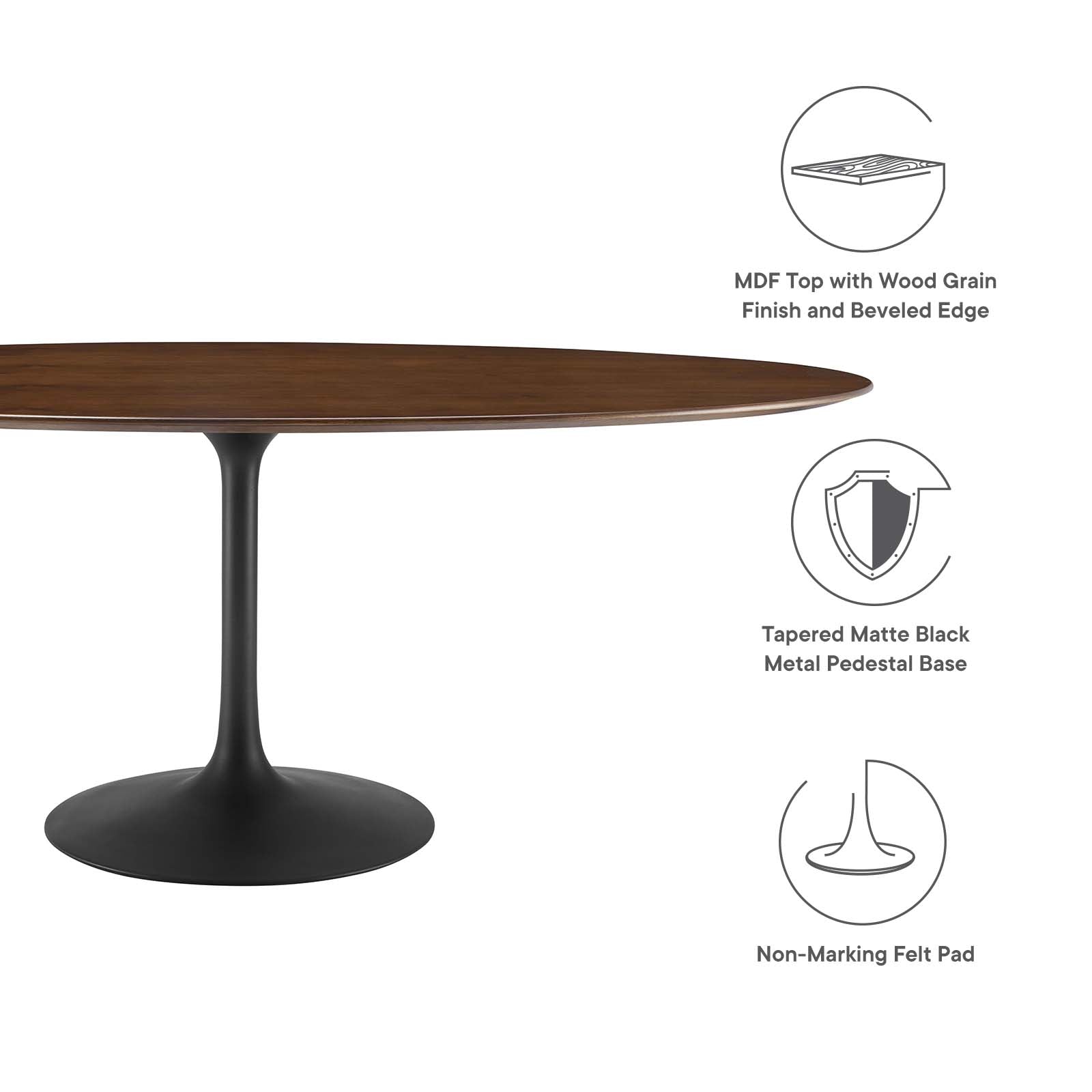 Lippa 78" Oval Wood Dining Table - East Shore Modern Home Furnishings