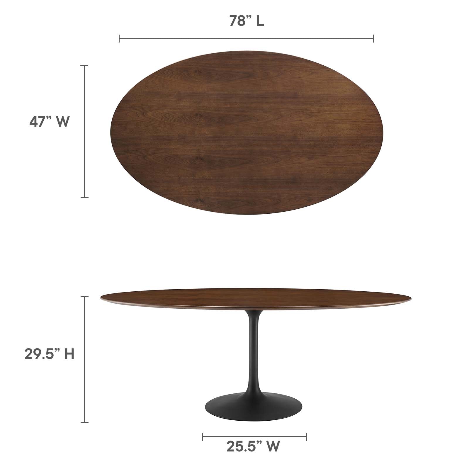 Lippa 78" Oval Wood Dining Table - East Shore Modern Home Furnishings