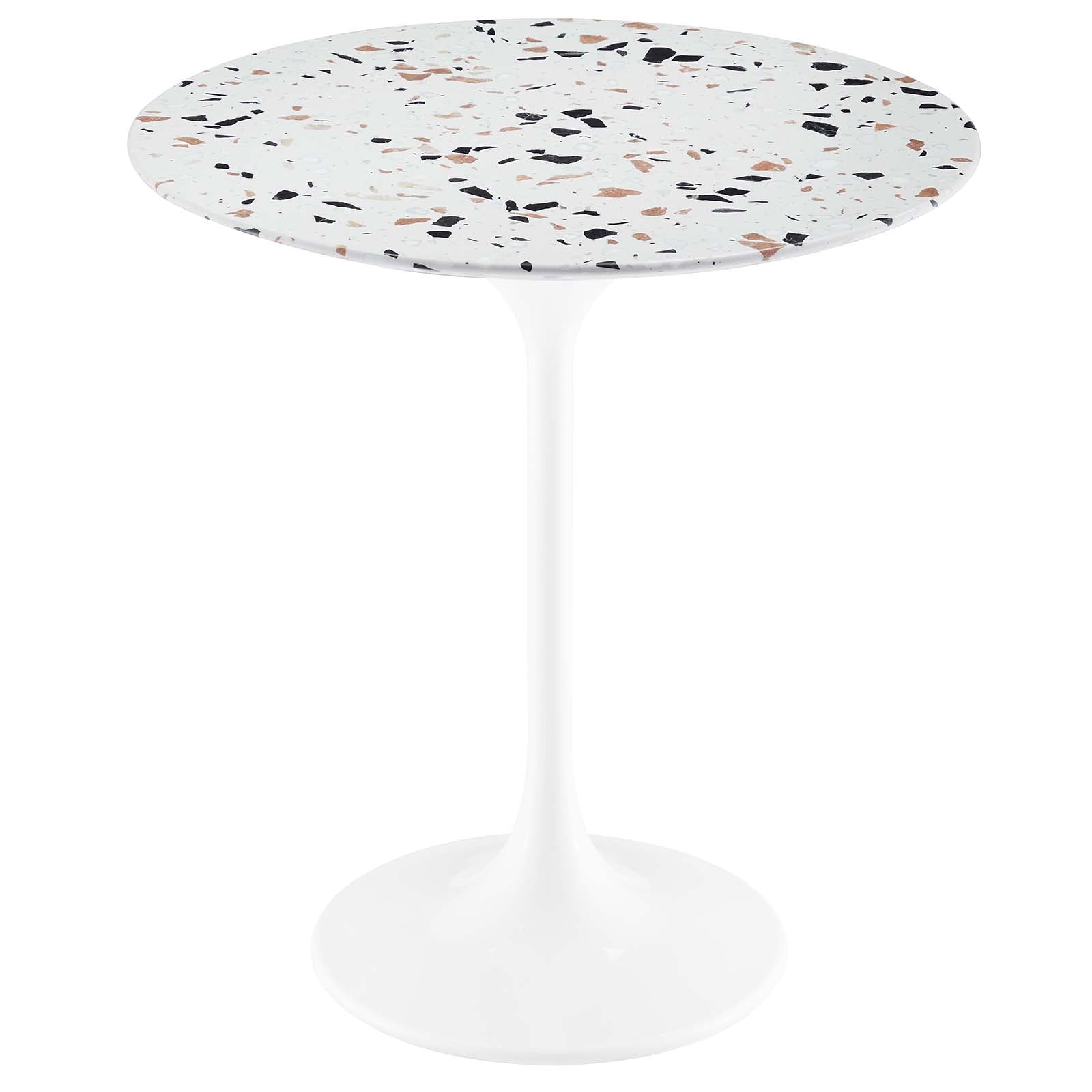 Lippa 20" Round Terrazzo Side Table - East Shore Modern Home Furnishings