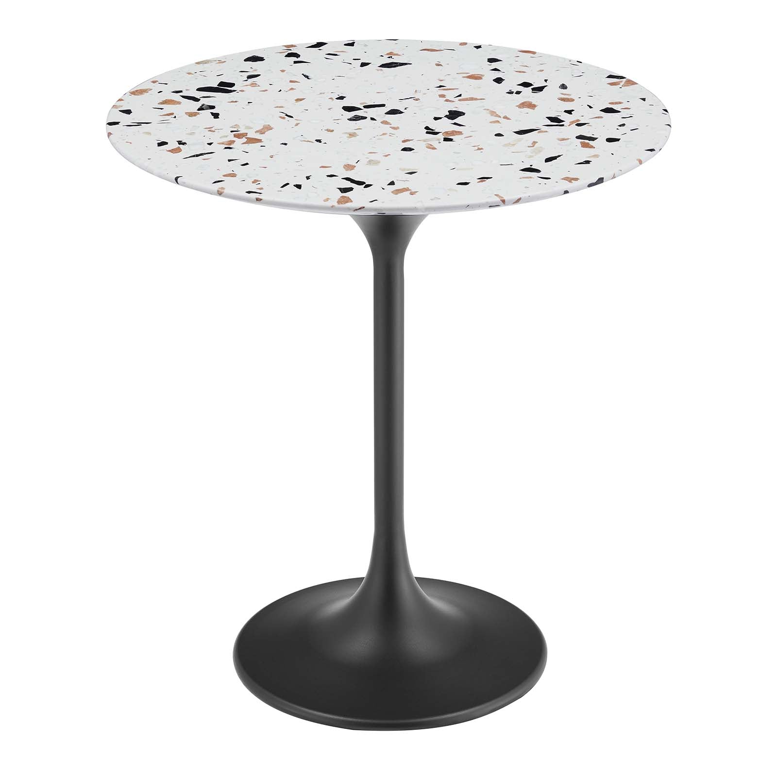 Lippa 20" Round Terrazzo Side Table - East Shore Modern Home Furnishings