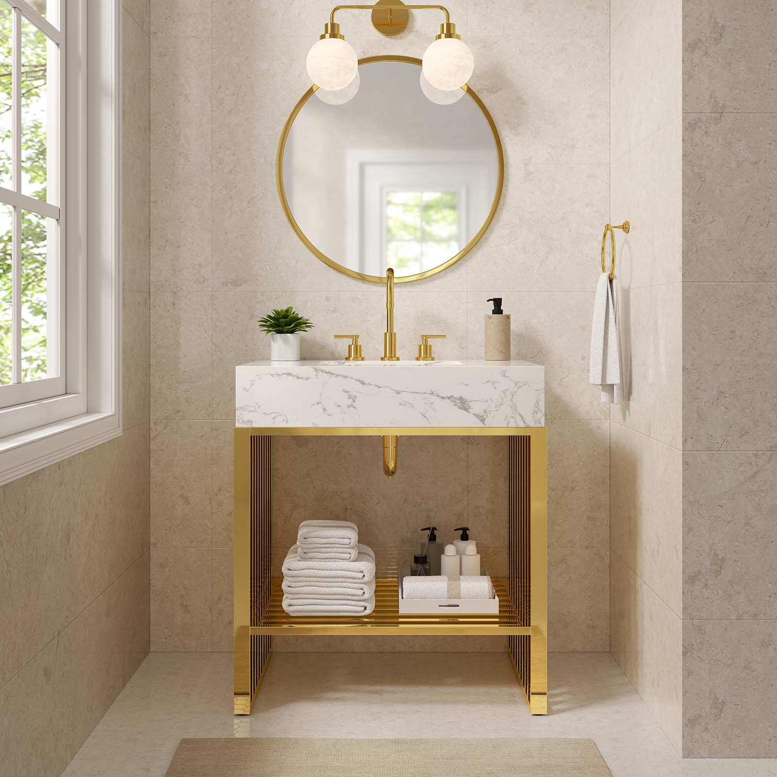 Gridiron 30" Bathroom Vanity - East Shore Modern Home Furnishings