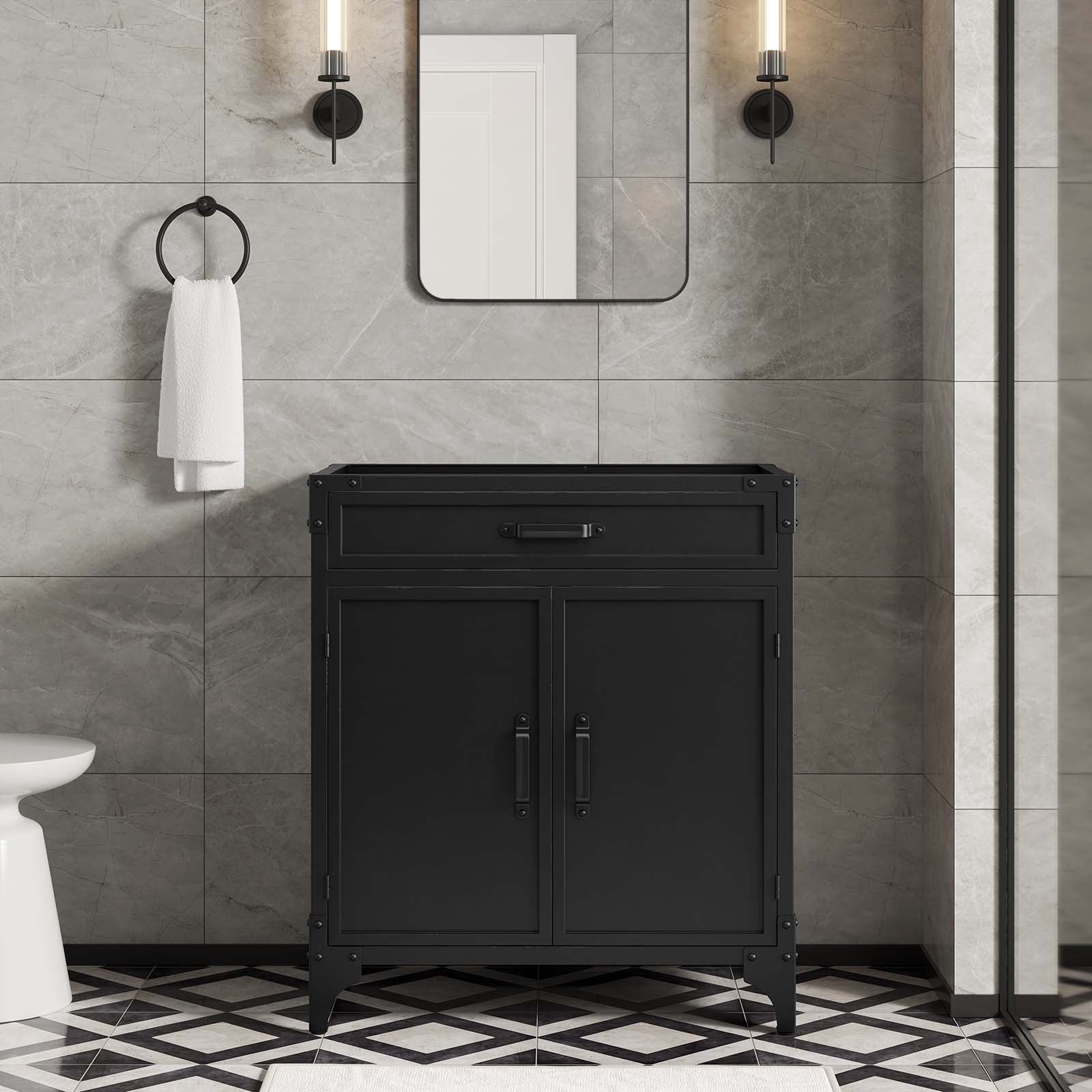 Steamforge 30" Bathroom Vanity Cabinet (Sink Basin Not Included)