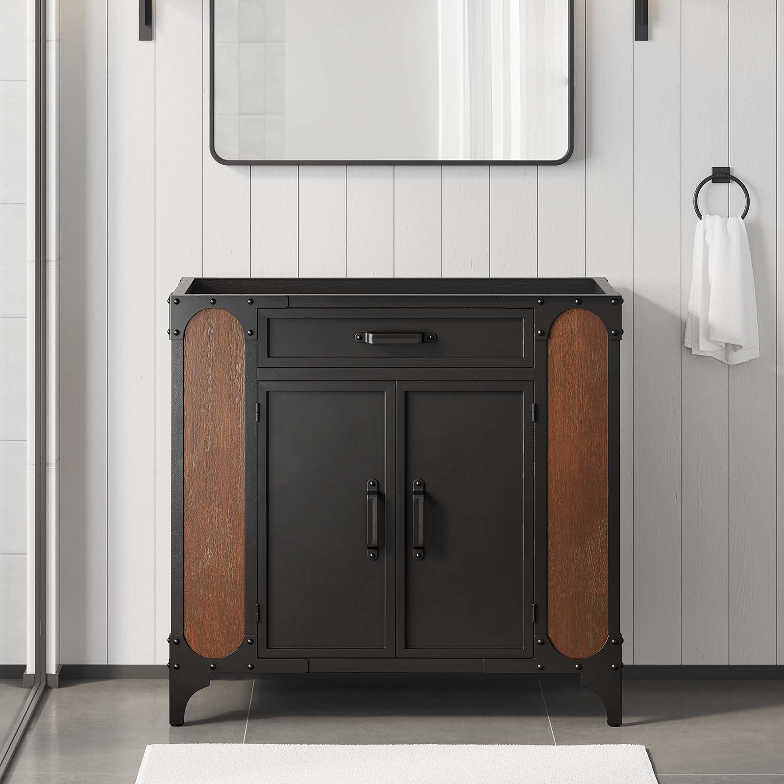 Steamforge 36" Bathroom Vanity Cabinet (Sink Basin Not Included)