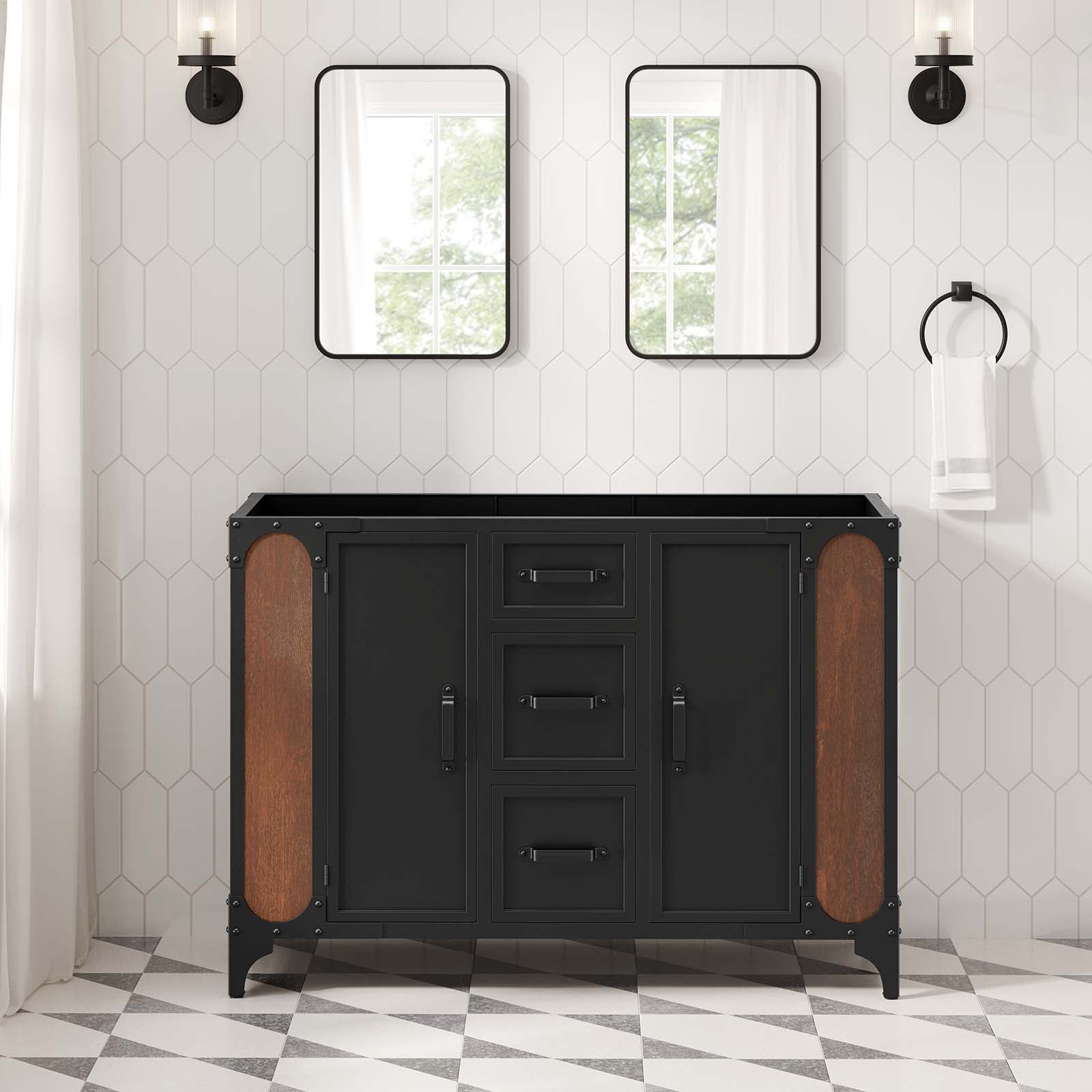 Steamforge 48" Bathroom Vanity Cabinet (Sink Basin Not Included)