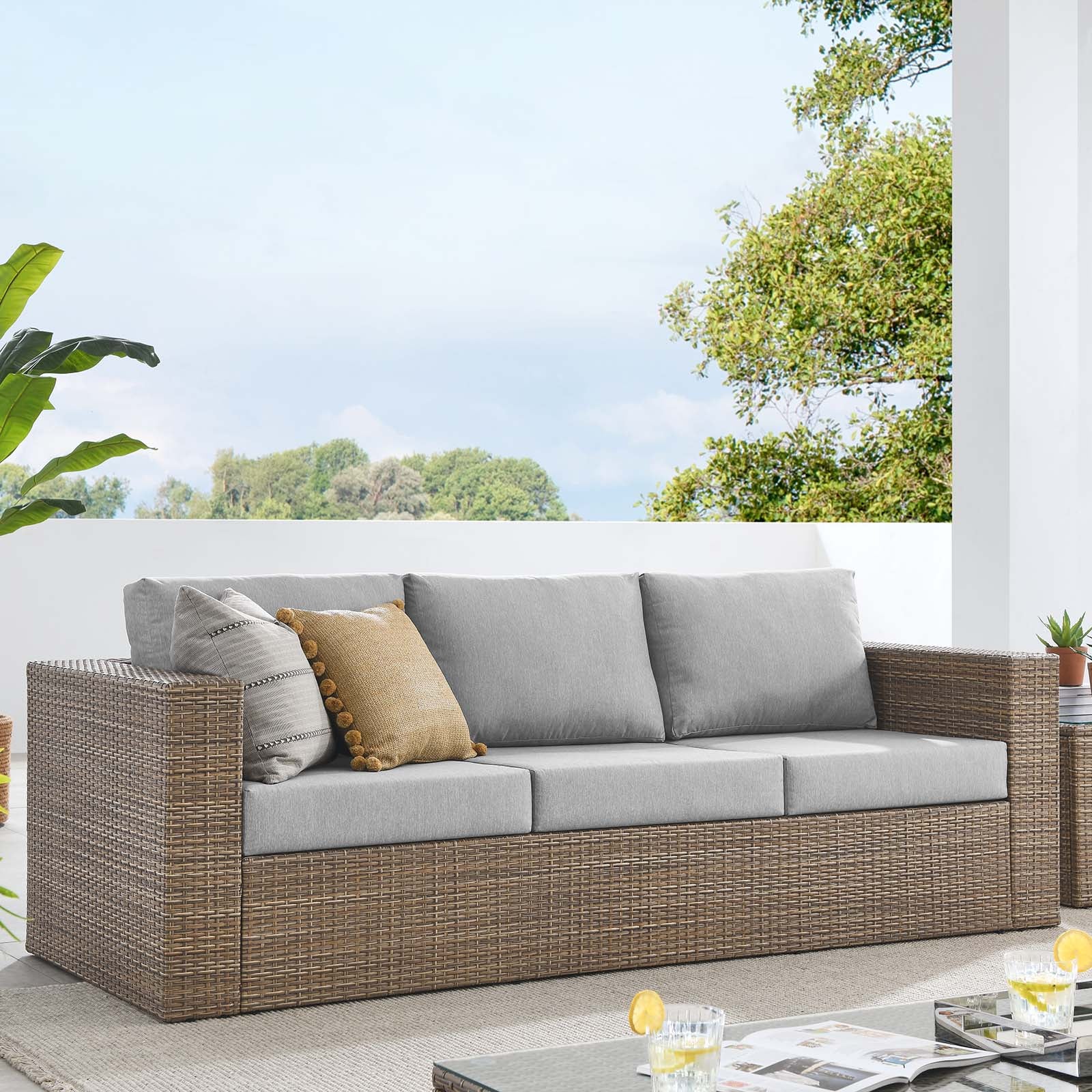 Convene Outdoor Patio Outdoor Patio Sofa - East Shore Modern Home Furnishings