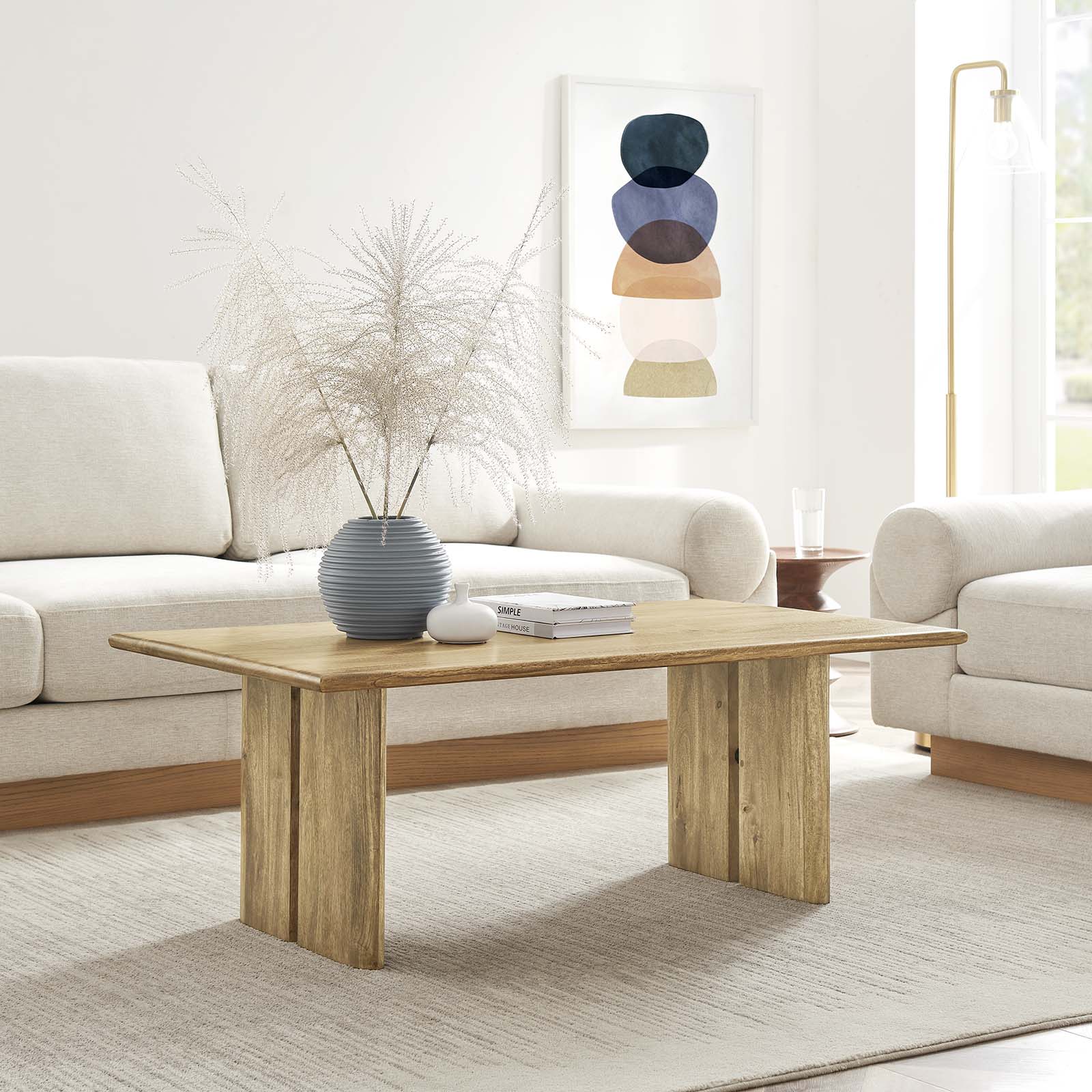 Amistad Wood Coffee Table - East Shore Modern Home Furnishings