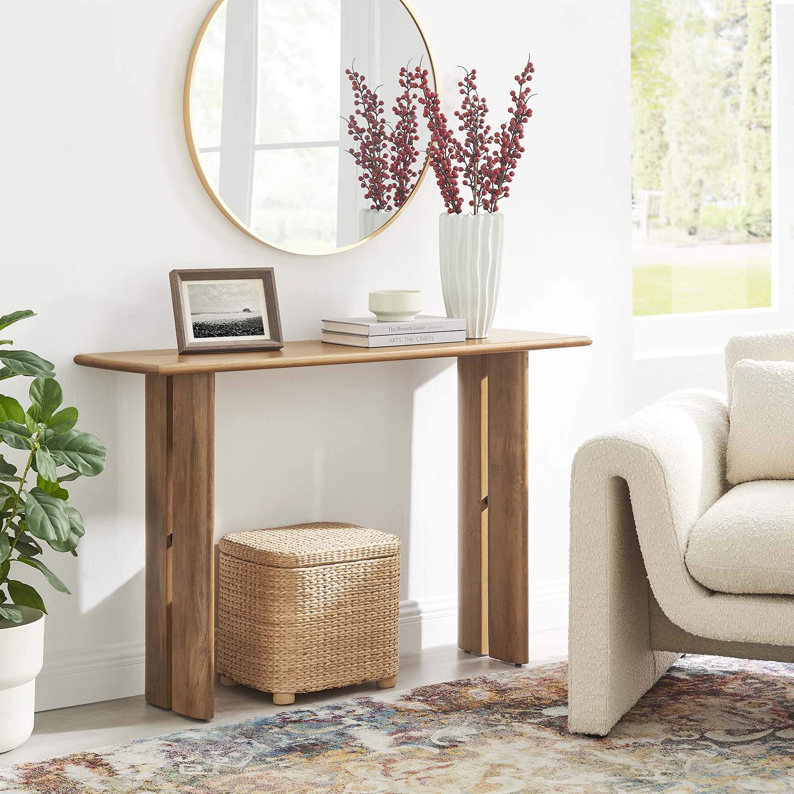 Amistad Wood Console Table - East Shore Modern Home Furnishings