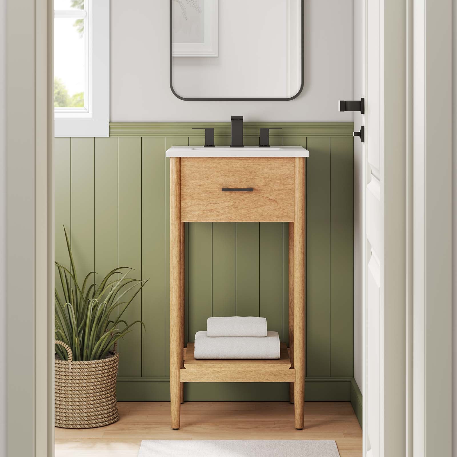 Zaire 18" Bathroom Vanity Cabinet (Sink Basin Not Included)