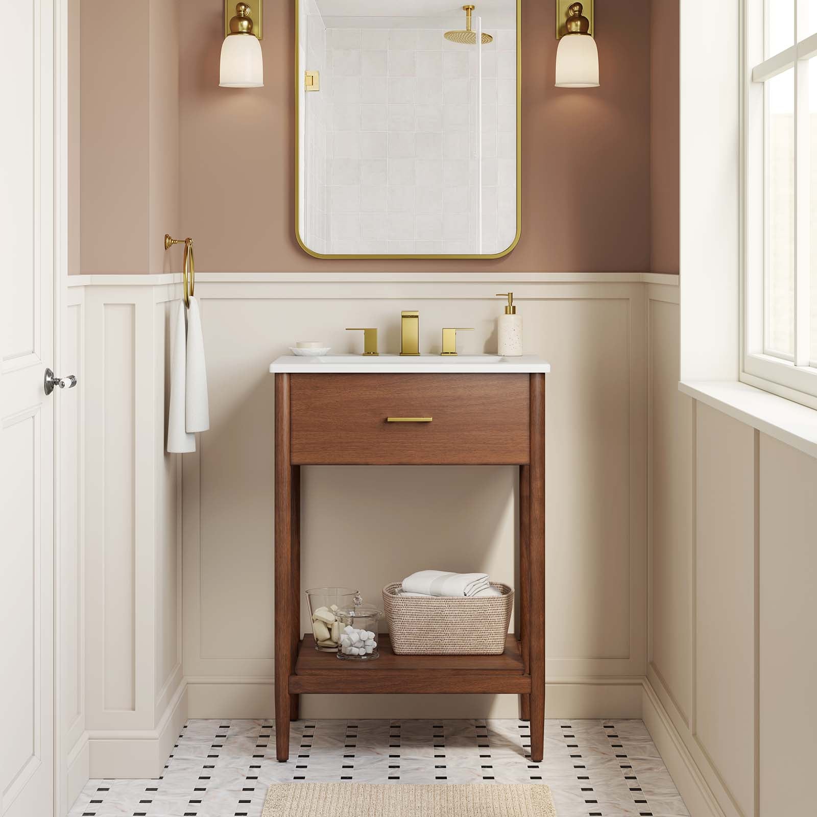 Zaire 24" Bathroom Vanity Cabinet (Sink Basin Not Included) - East Shore Modern Home Furnishings