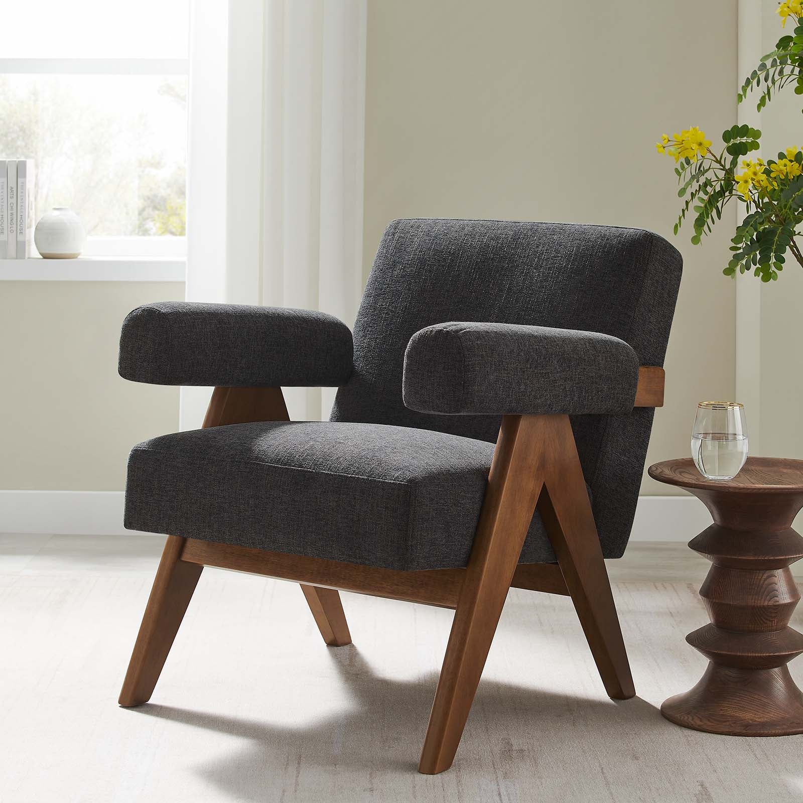 Lyra Fabric Armchair - East Shore Modern Home Furnishings