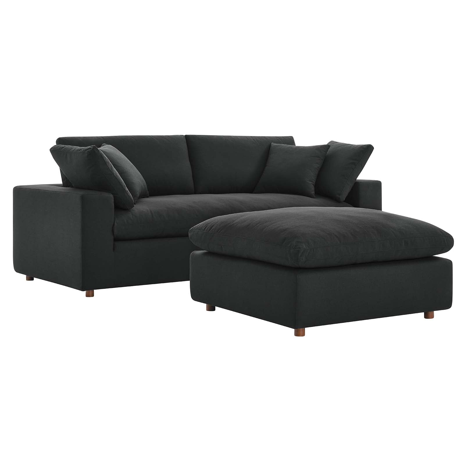 Commix Down Filled Overstuffed Sectional Sofa - East Shore Modern Home Furnishings