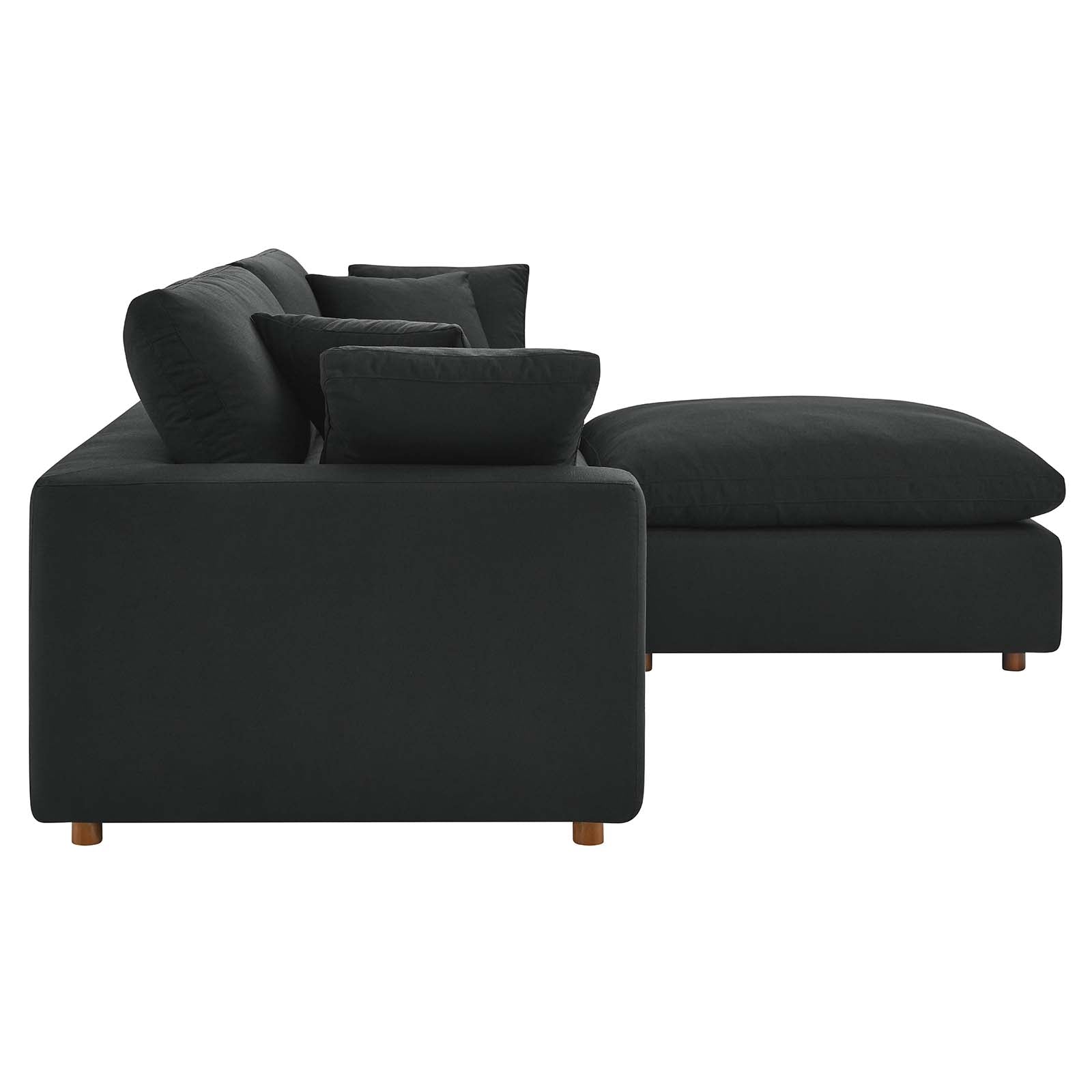 Commix Down Filled Overstuffed Sectional Sofa - East Shore Modern Home Furnishings