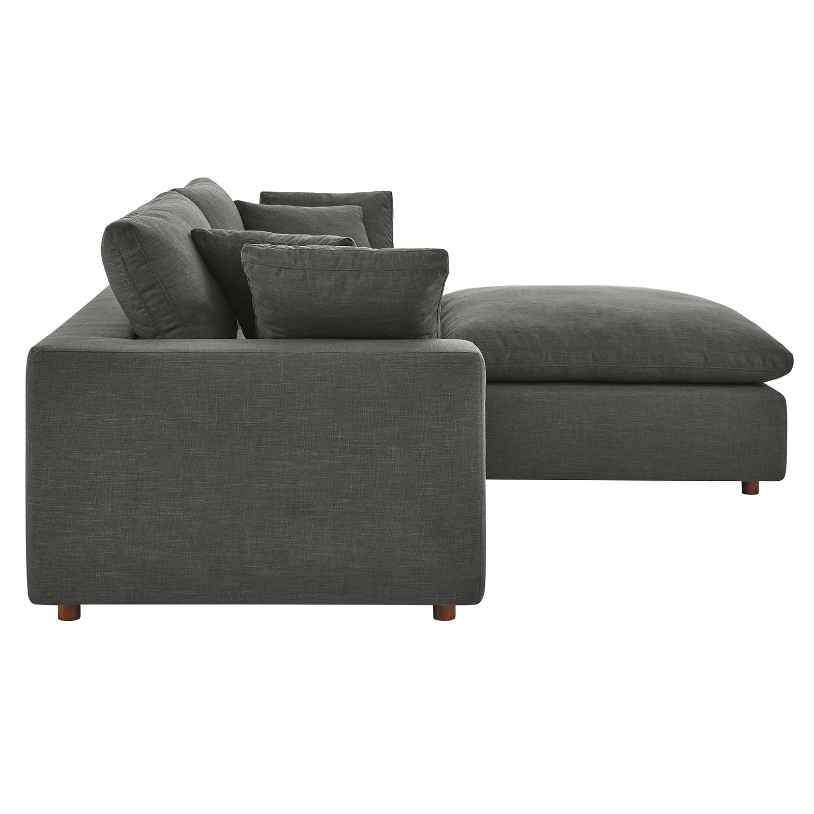 Commix Down Filled Overstuffed Sectional Sofa - East Shore Modern Home Furnishings