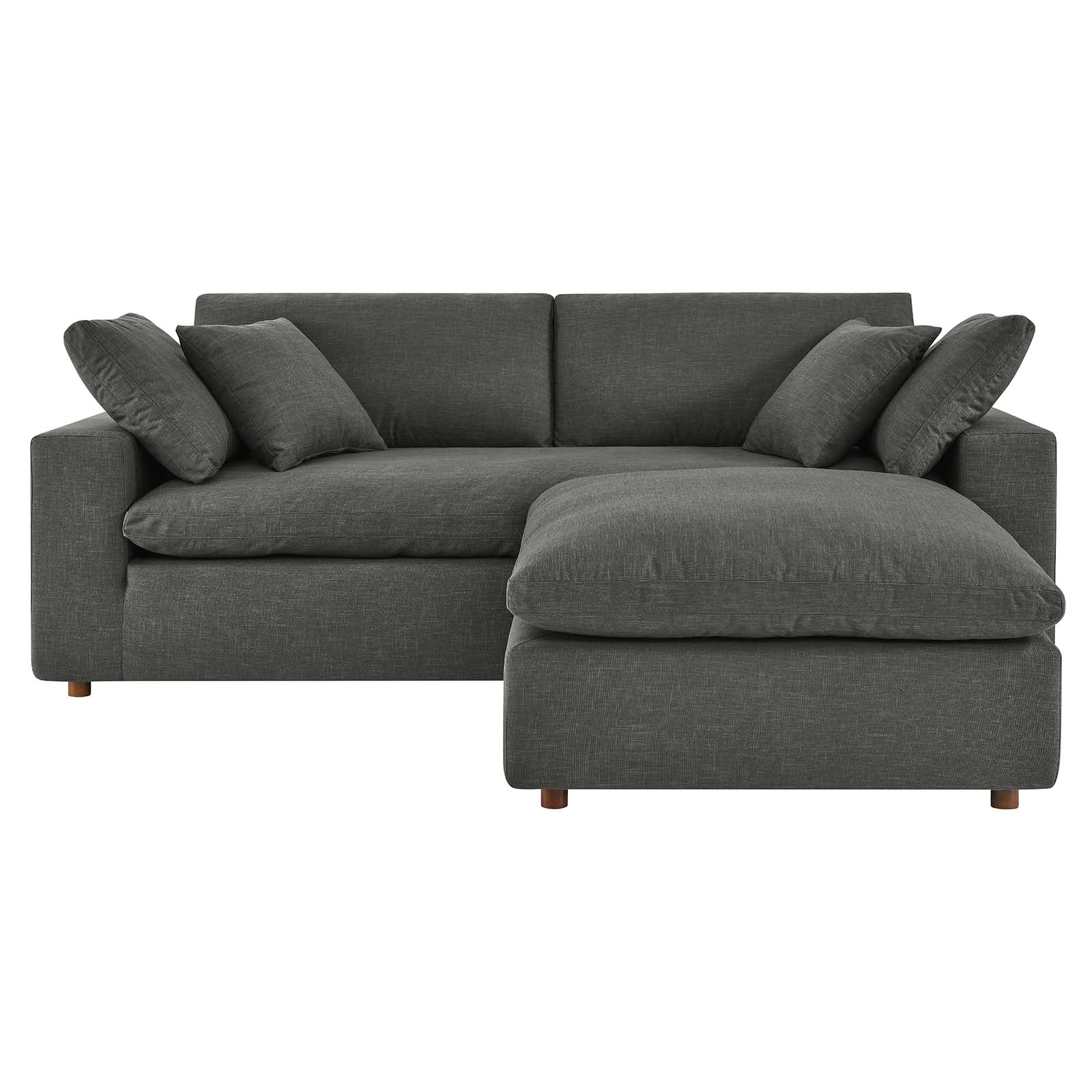 Commix Down Filled Overstuffed Sectional Sofa - East Shore Modern Home Furnishings