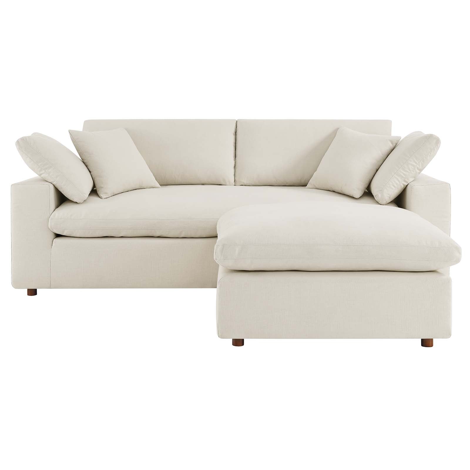 Commix Down Filled Overstuffed Sectional Sofa - East Shore Modern Home Furnishings