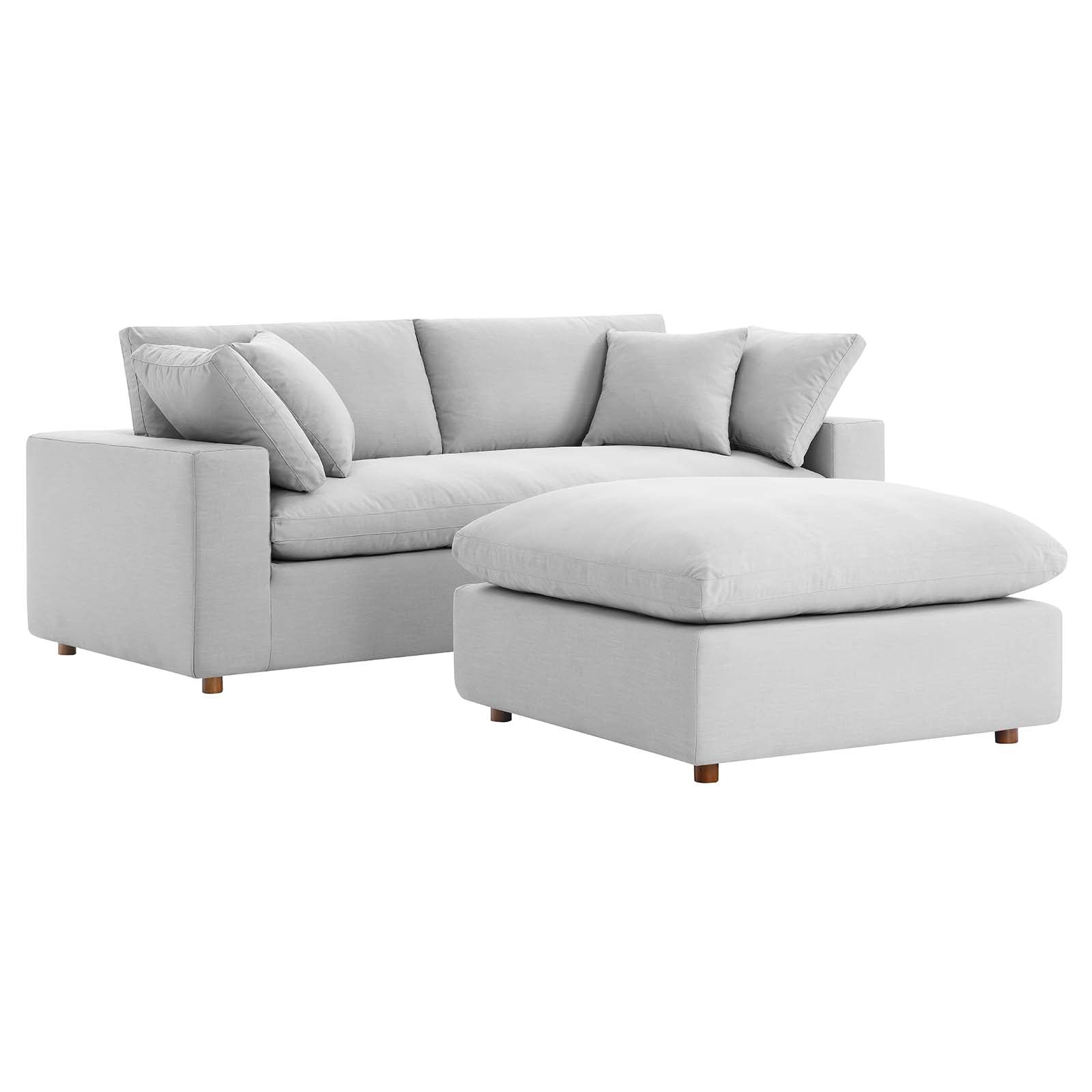 Commix Down Filled Overstuffed Sectional Sofa - East Shore Modern Home Furnishings