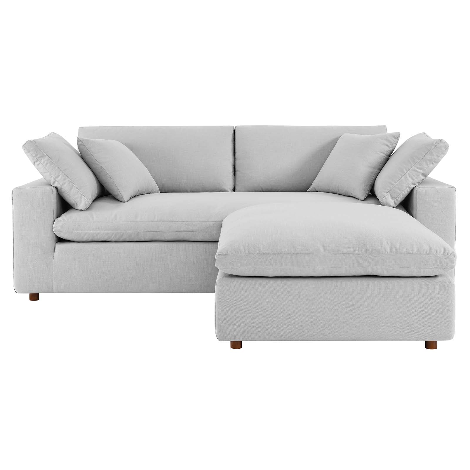 Commix Down Filled Overstuffed Sectional Sofa - East Shore Modern Home Furnishings