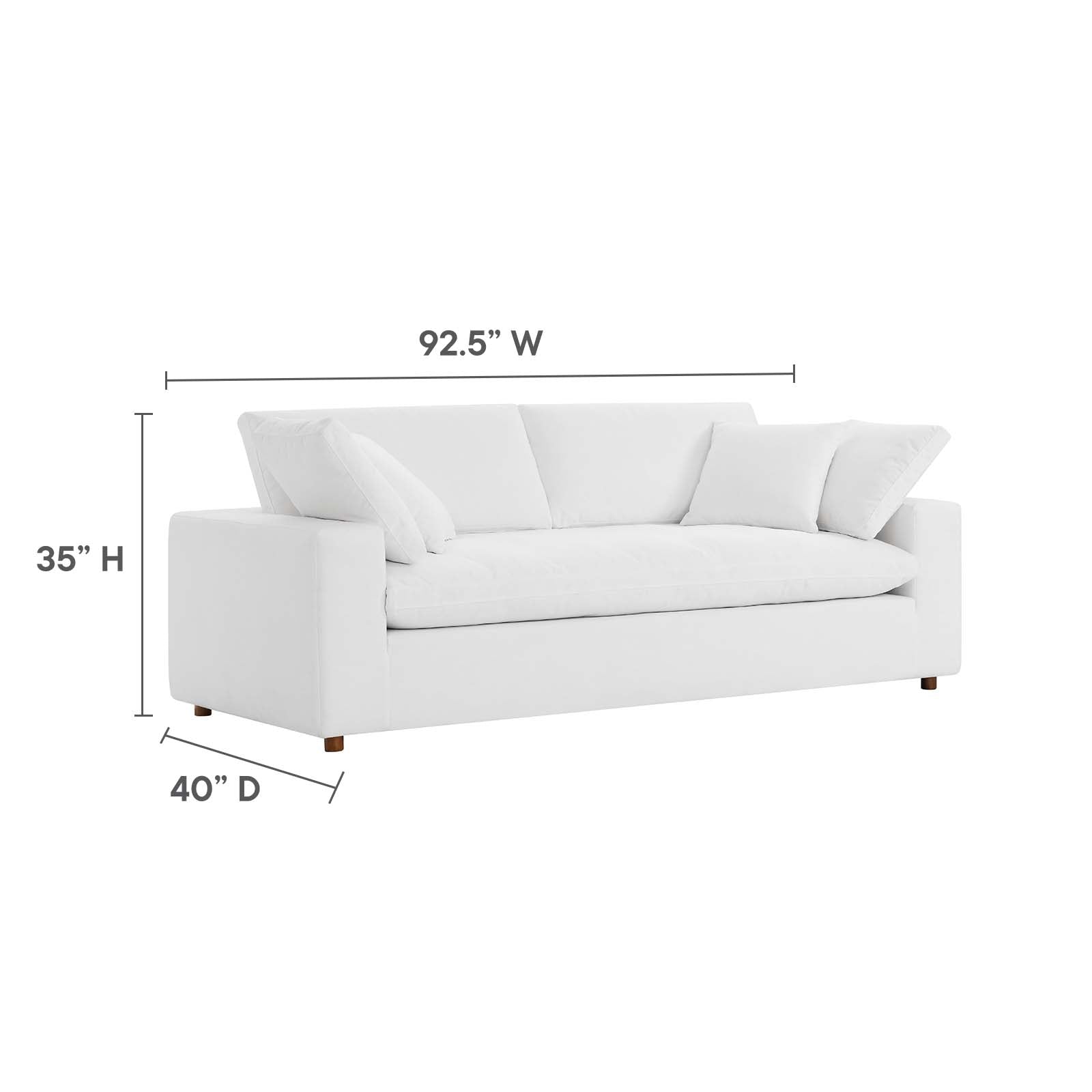 Commix Down Filled Overstuffed Sectional Sofa - East Shore Modern Home Furnishings