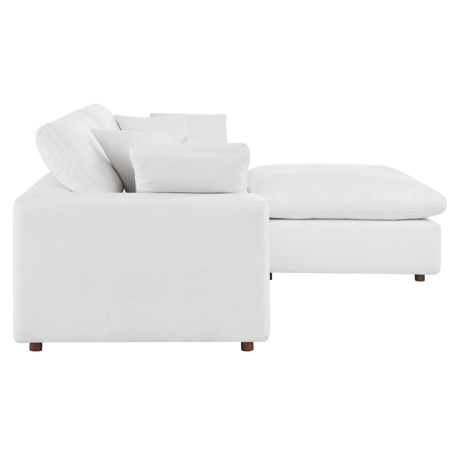 Commix Down Filled Overstuffed Sectional Sofa - East Shore Modern Home Furnishings